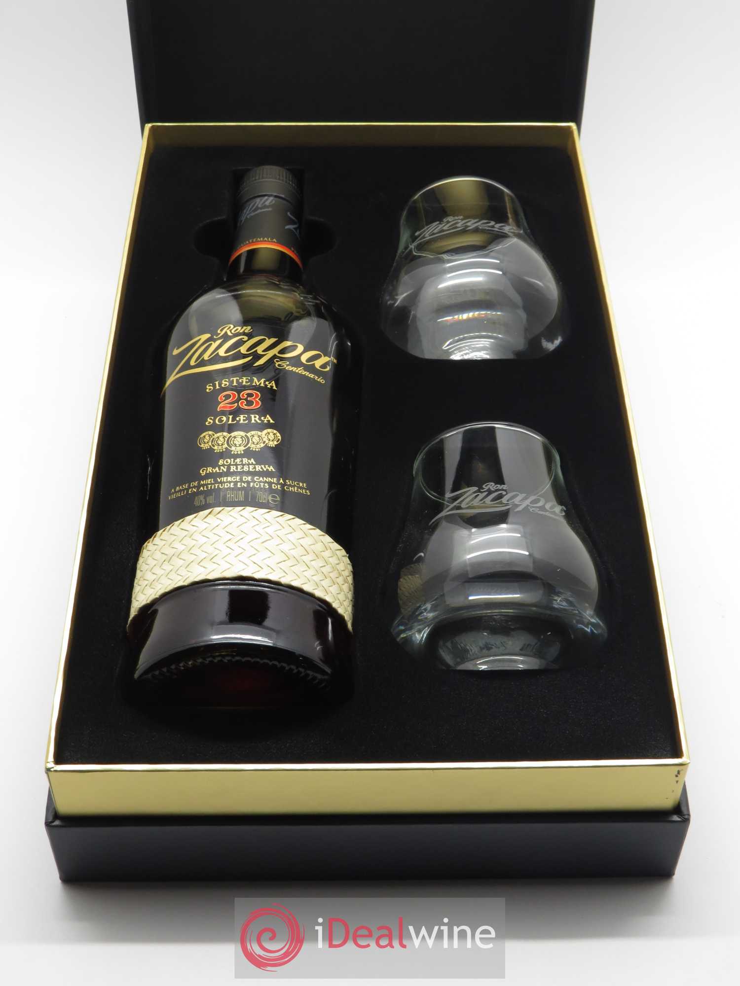 Zacapa Of. 23 years Coffret 2 verres (70cl) - Lot de 1 bouteille - 1