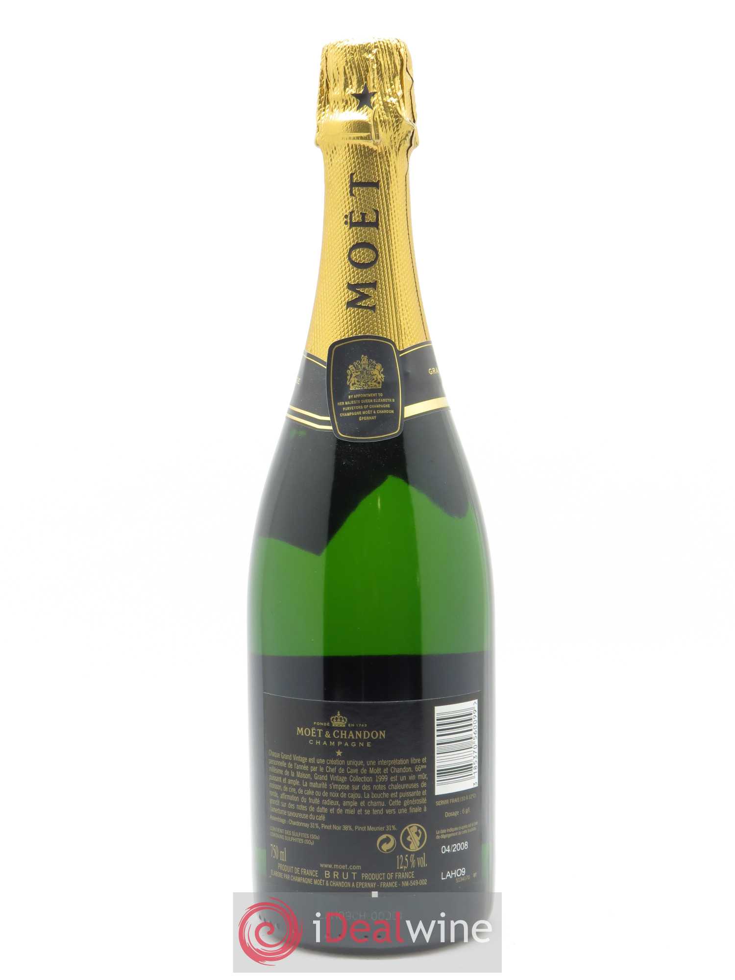 Grand Vintage Moët et Chandon 1999 - Lot de 1 bouteille - 1
