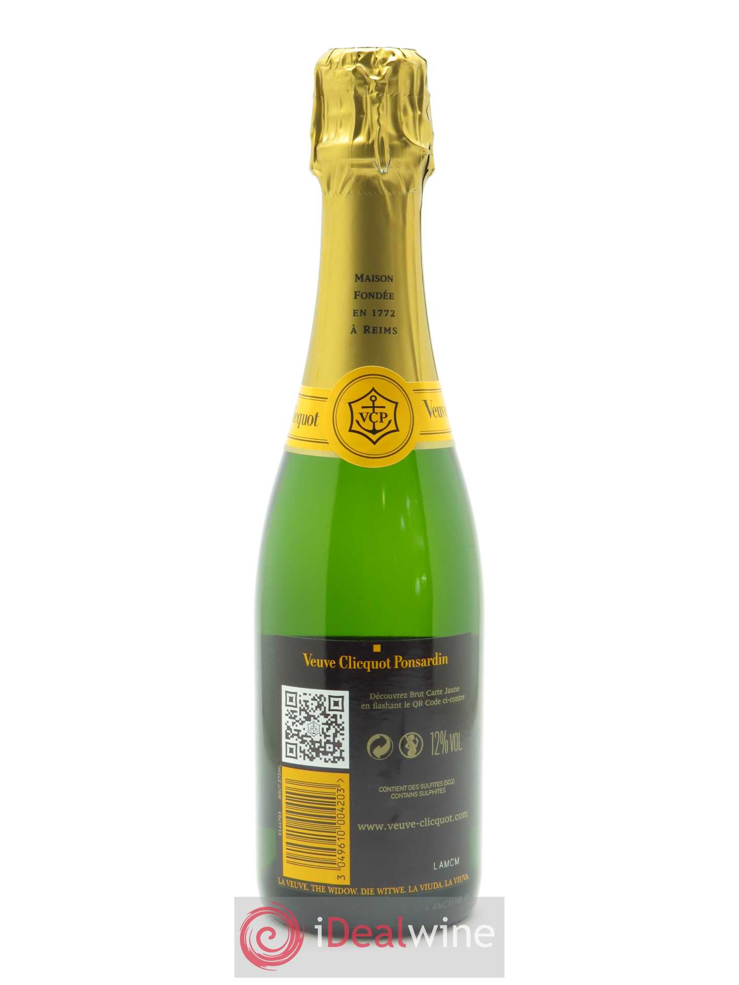 Carte Jaune Brut Veuve Clicquot - Lot de 1 demi bouteille - 1