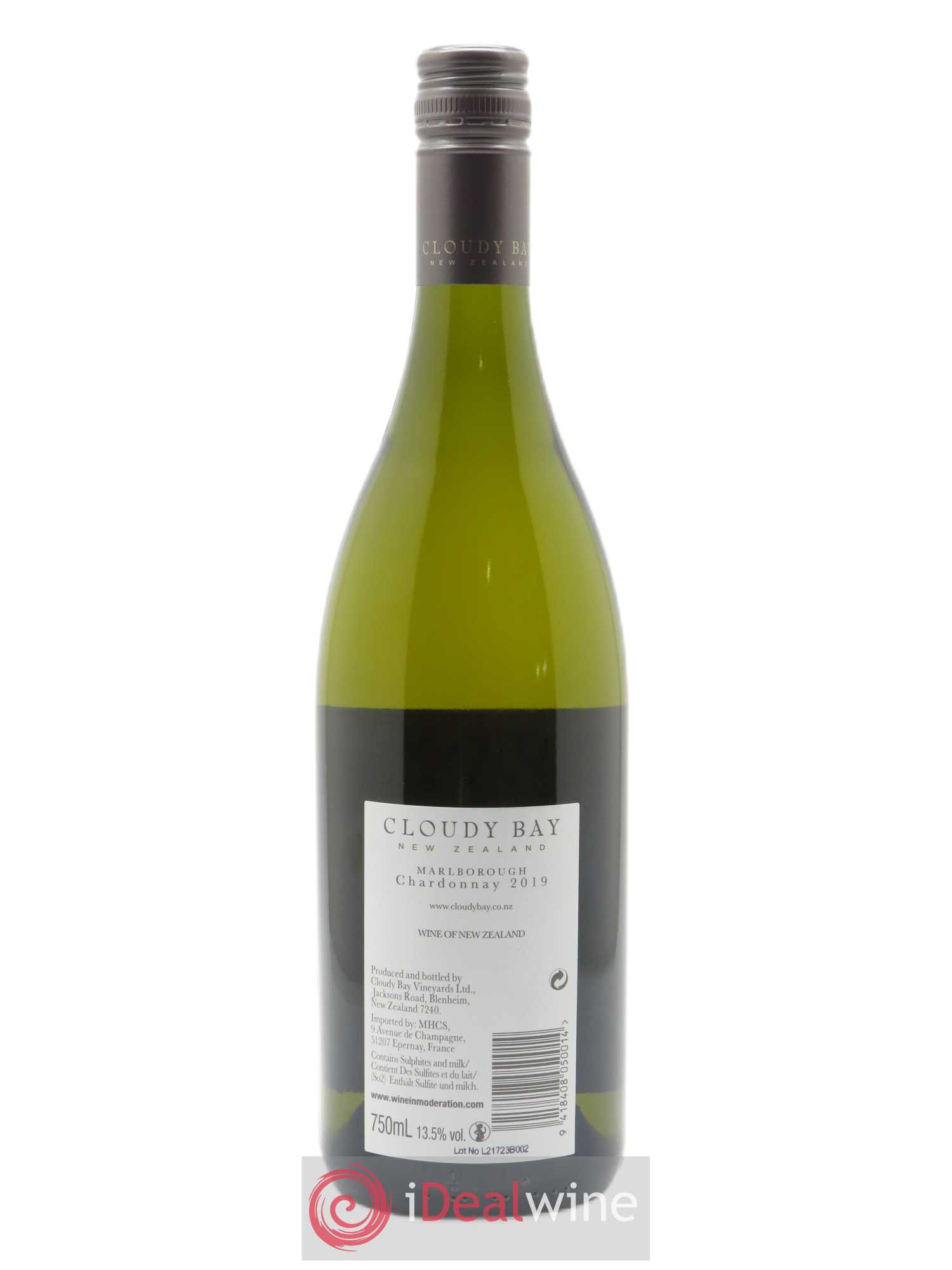 Nouvelle Zélande Cloudy Bay Chardonnay 2019 - Lot de 1 bouteille - 1