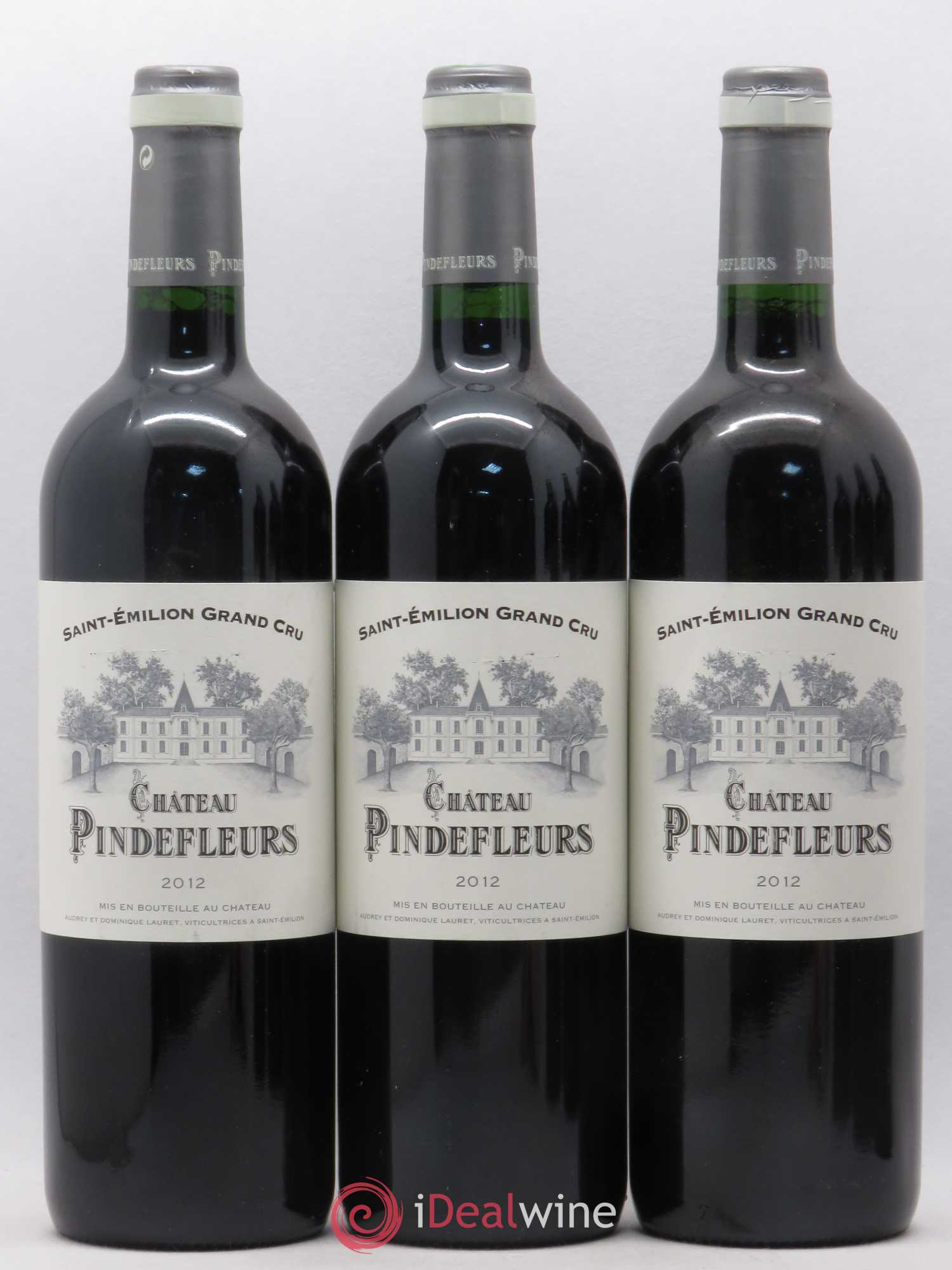 Saint-Émilion Château Pindefleurs (no reserve) 2012 - Lot of 6 bottles - 1