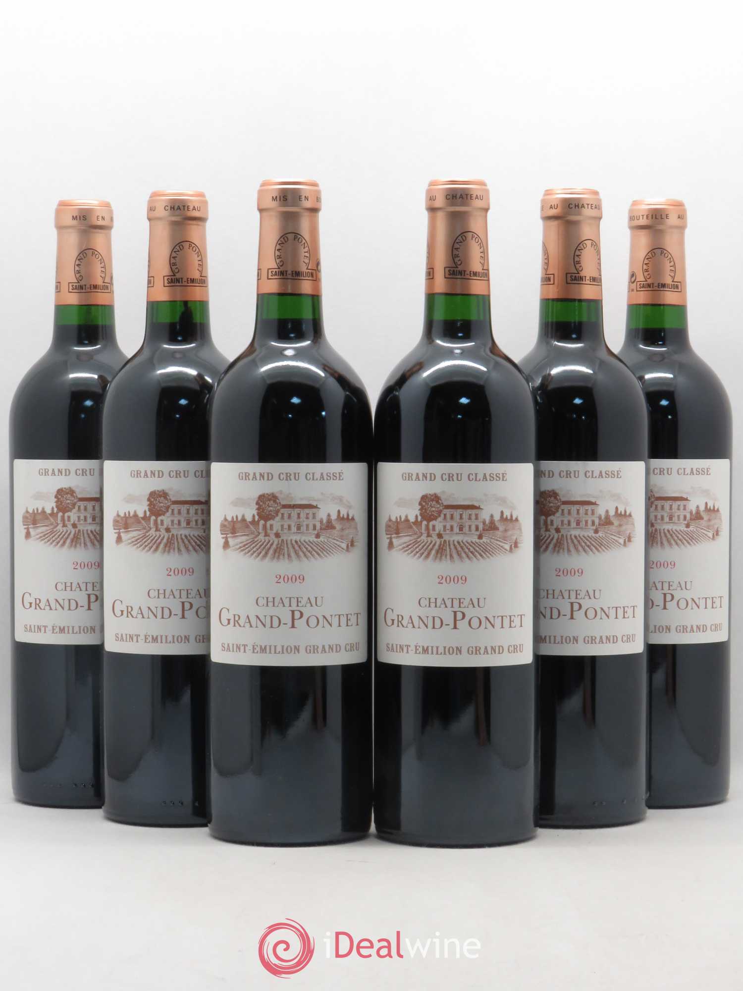 Château Grand Pontet Grand Cru Classé 2009 - Lot de 6 bouteilles - 0