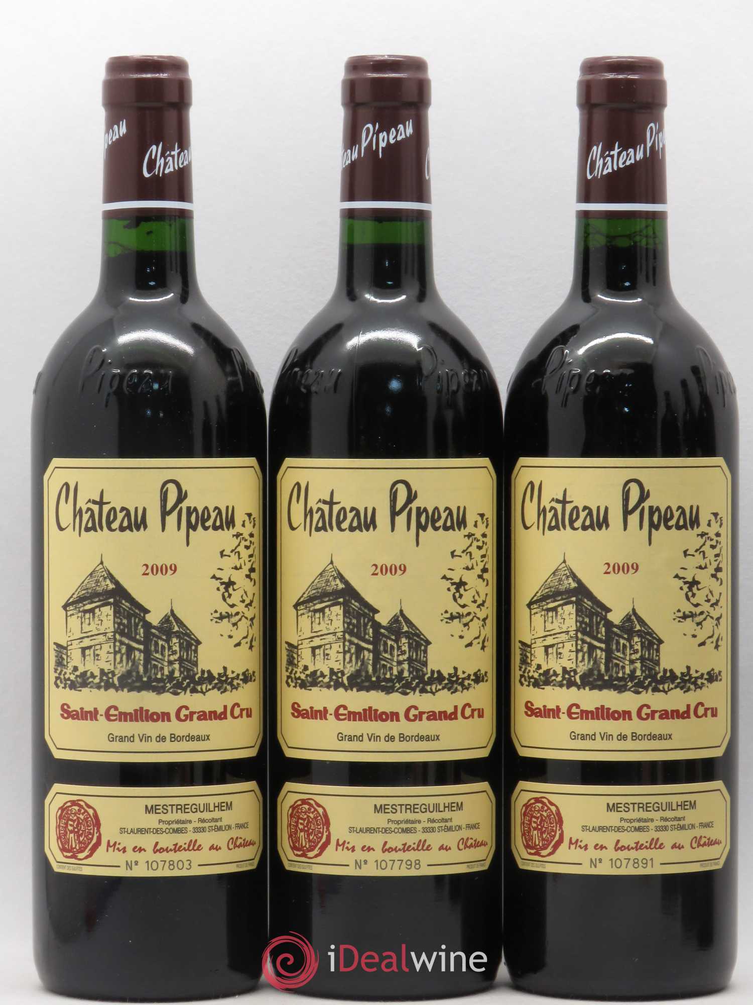 Château Pipeau 2009 - Lot de 6 bouteilles - 1