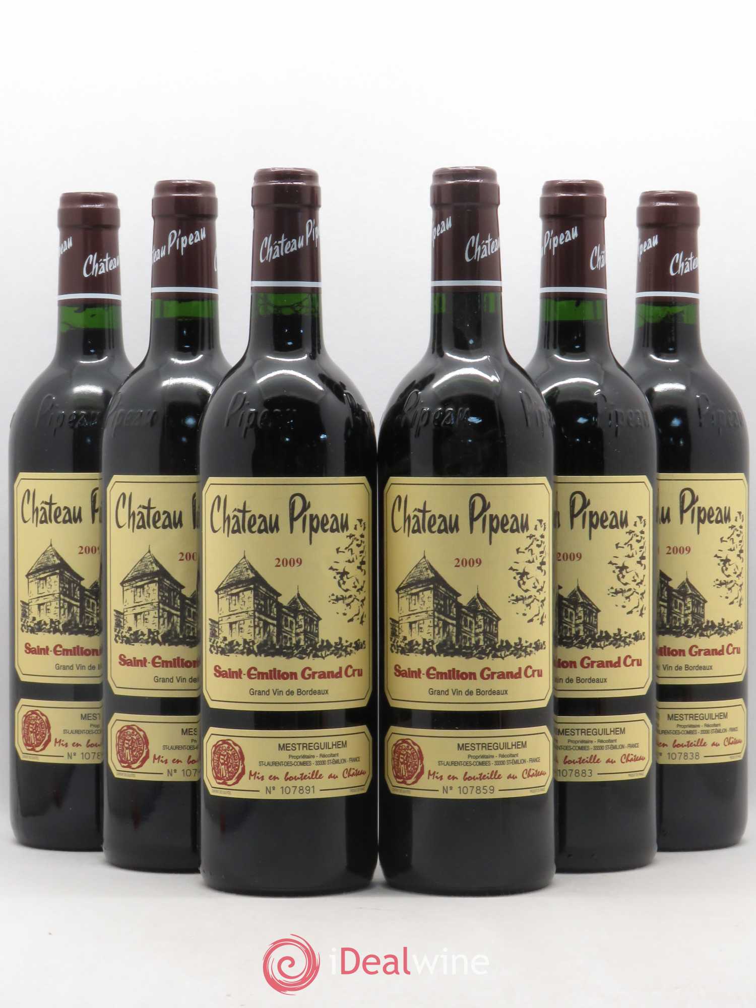 Château Pipeau 2009 - Lot de 6 bouteilles - 0