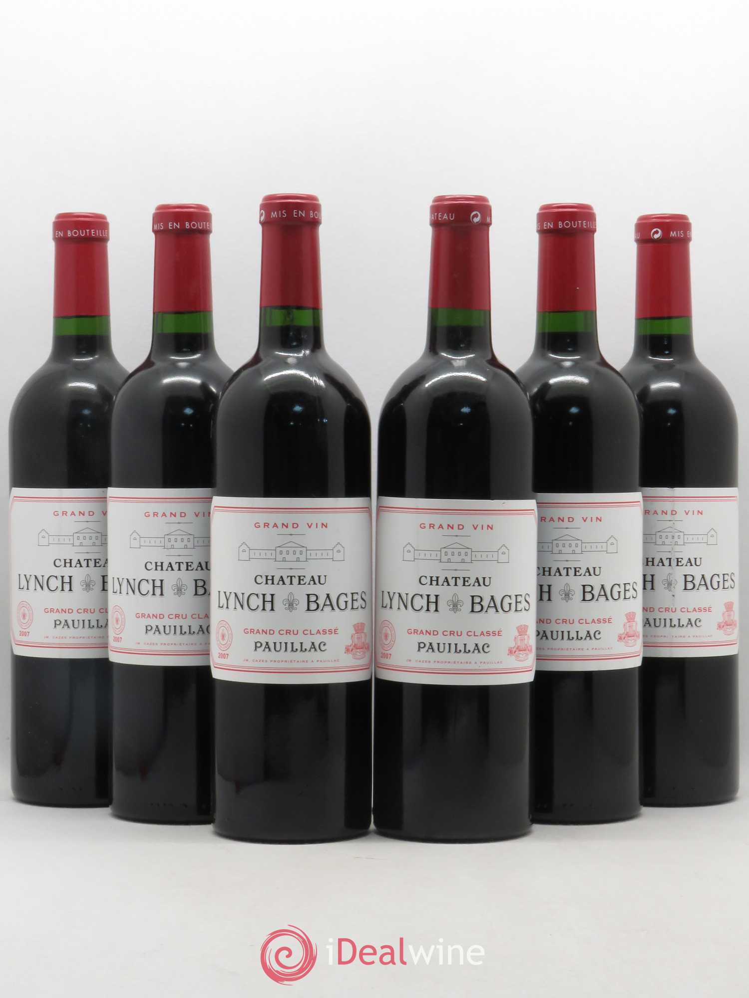 Château Lynch Bages 5ème Grand Cru Classé 2007 - Lot de 6 bouteilles - 0