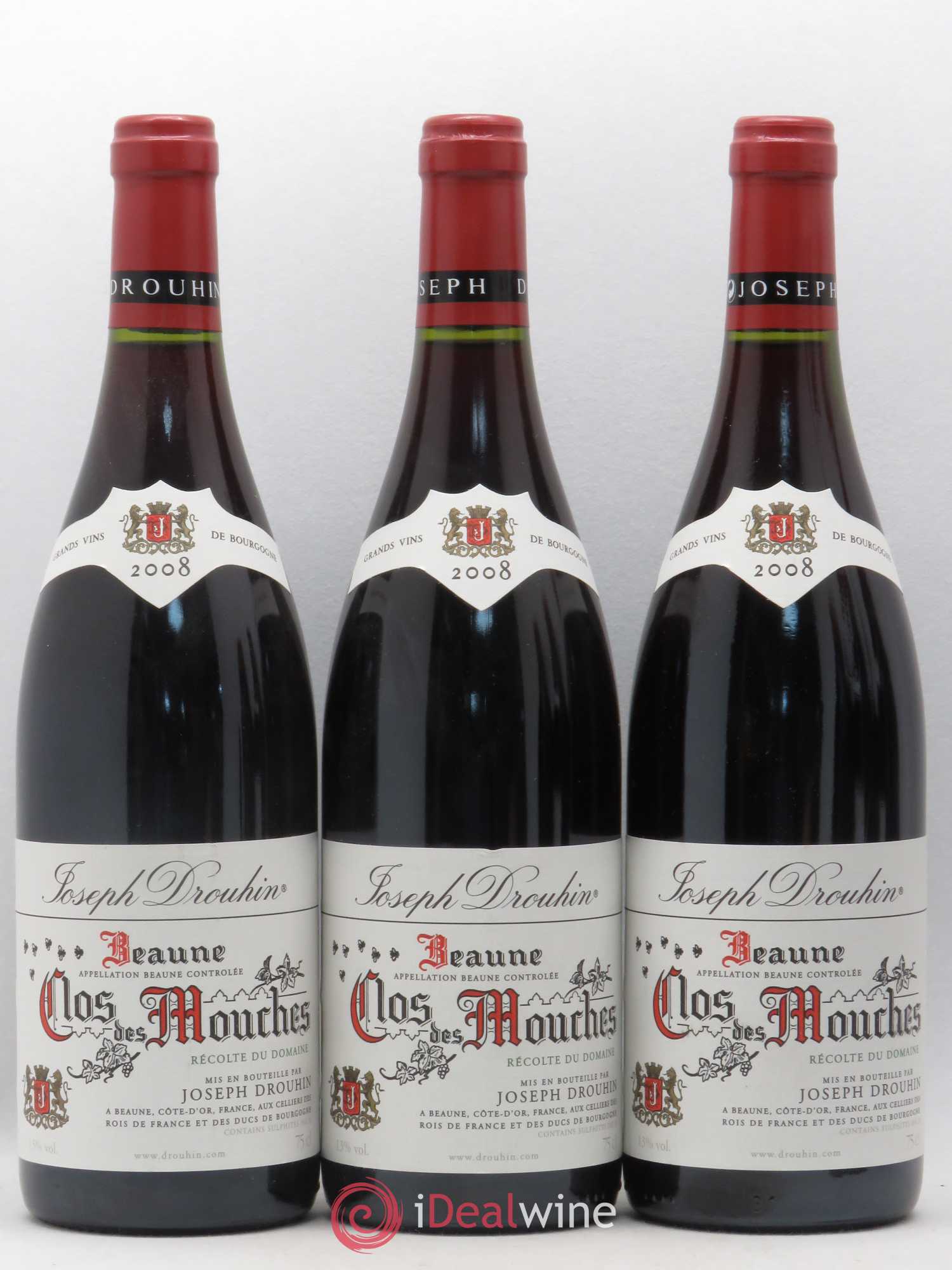 Beaune 1er Cru Clos des Mouches Joseph Drouhin 2008 - Lot de 6 bouteilles - 1