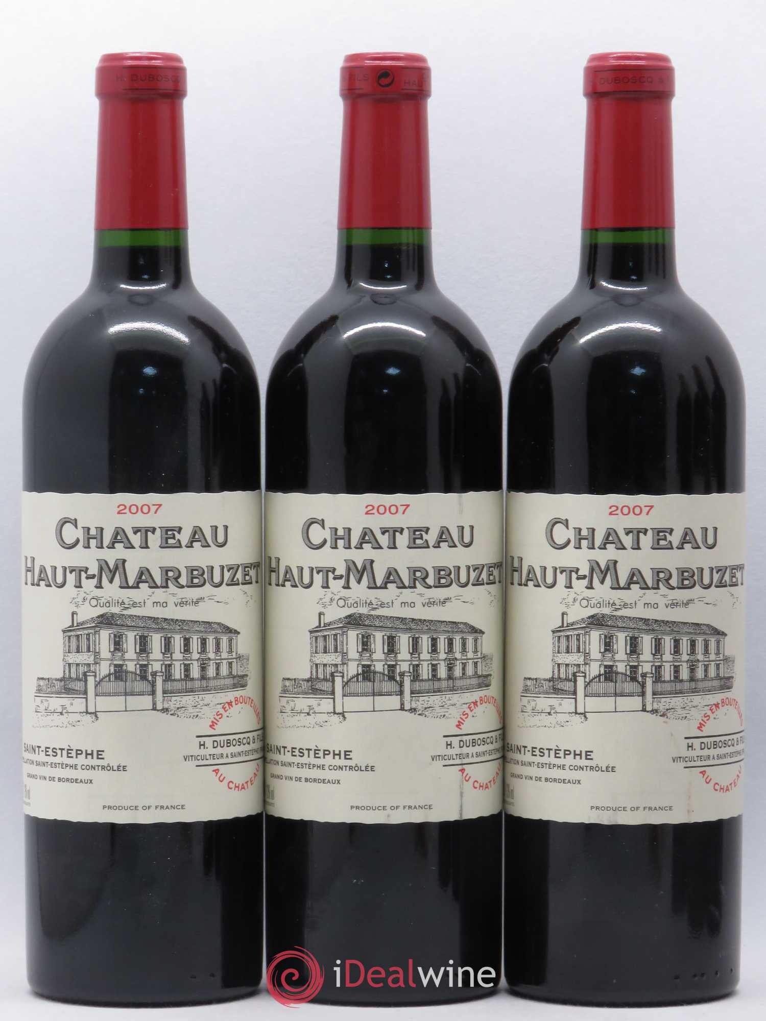 Château Haut Marbuzet 2007 - Lot de 6 bouteilles - 1