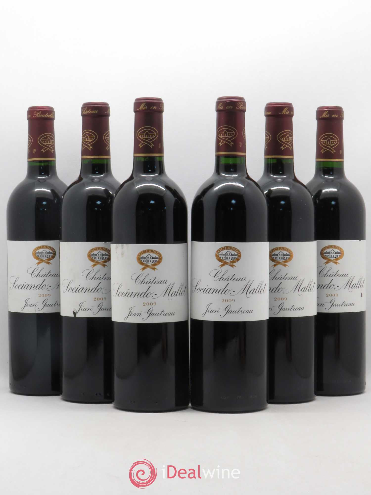 Château Sociando Mallet 2009 - Lot de 6 bouteilles - 0