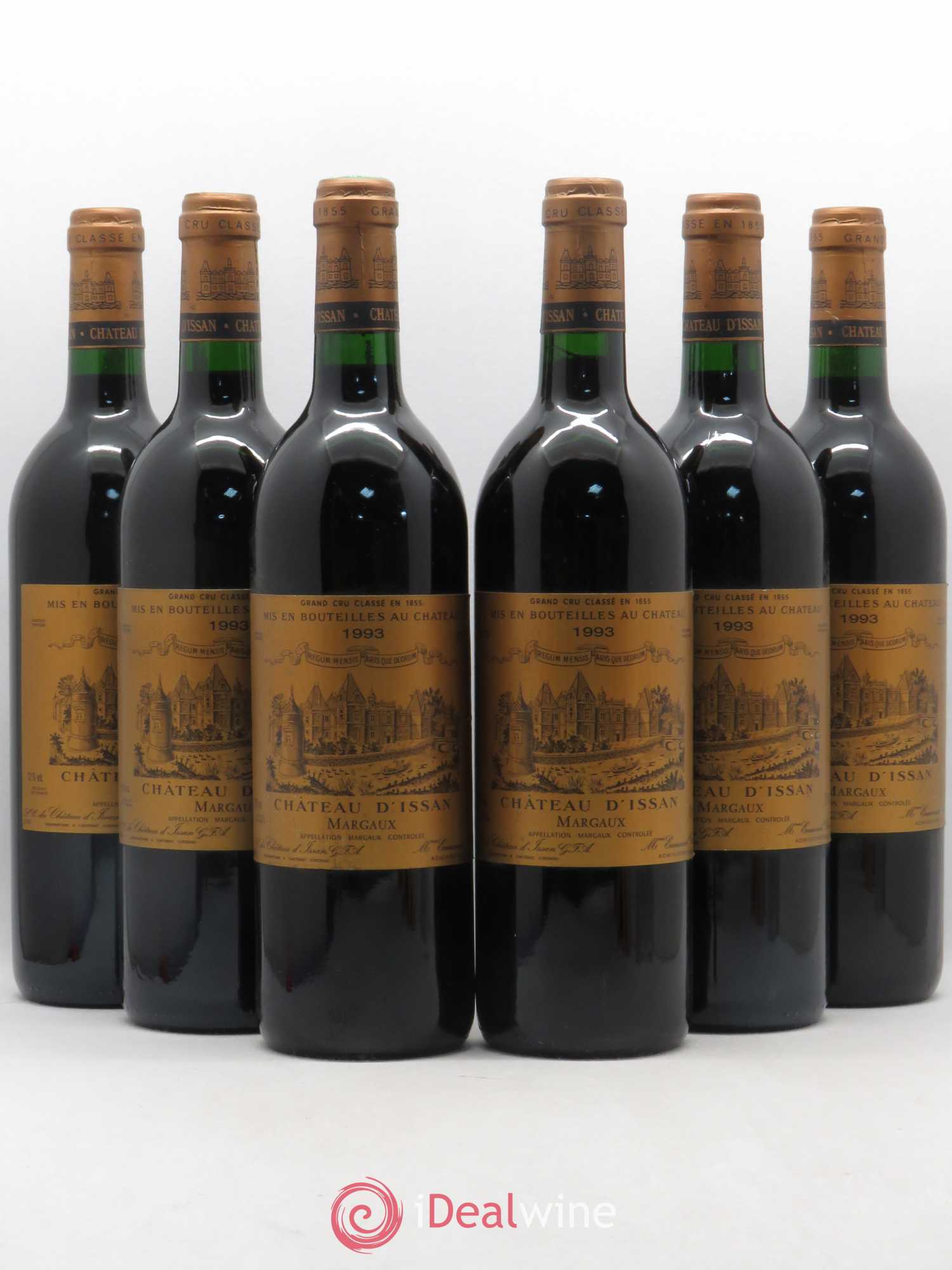 Château d'Issan 3ème Grand Cru Classé 1993 - Lot de 6 bouteilles - 0