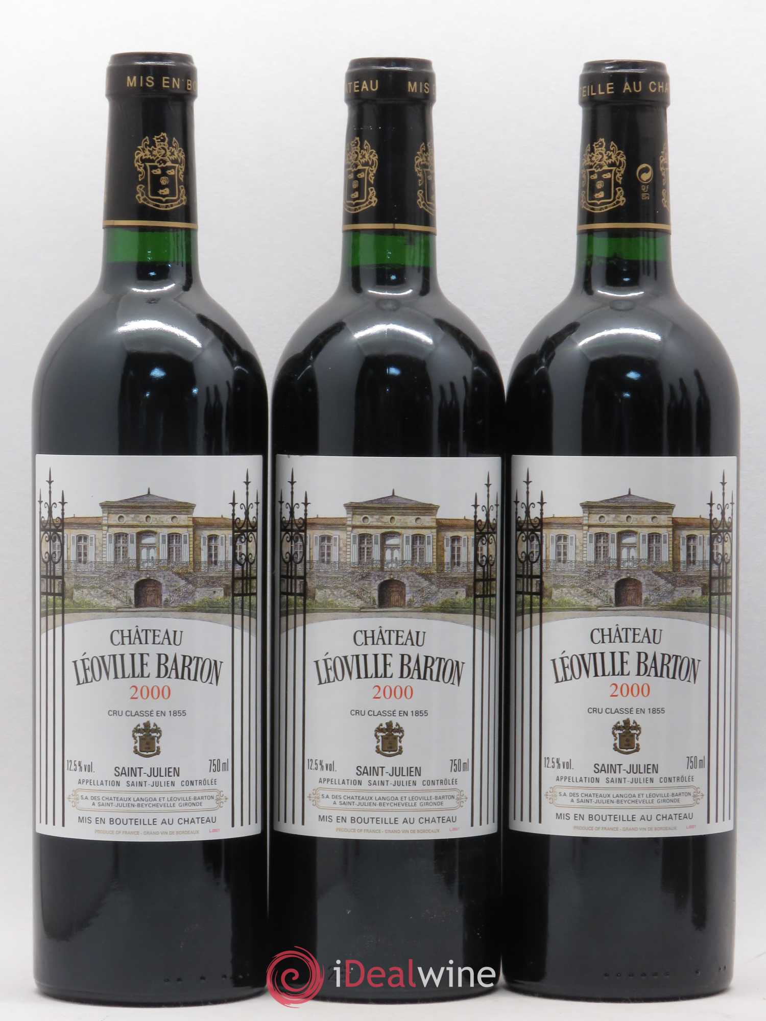 Château Léoville Barton 2ème Grand Cru Classé 2000 - Lot de 6 bouteilles - 1