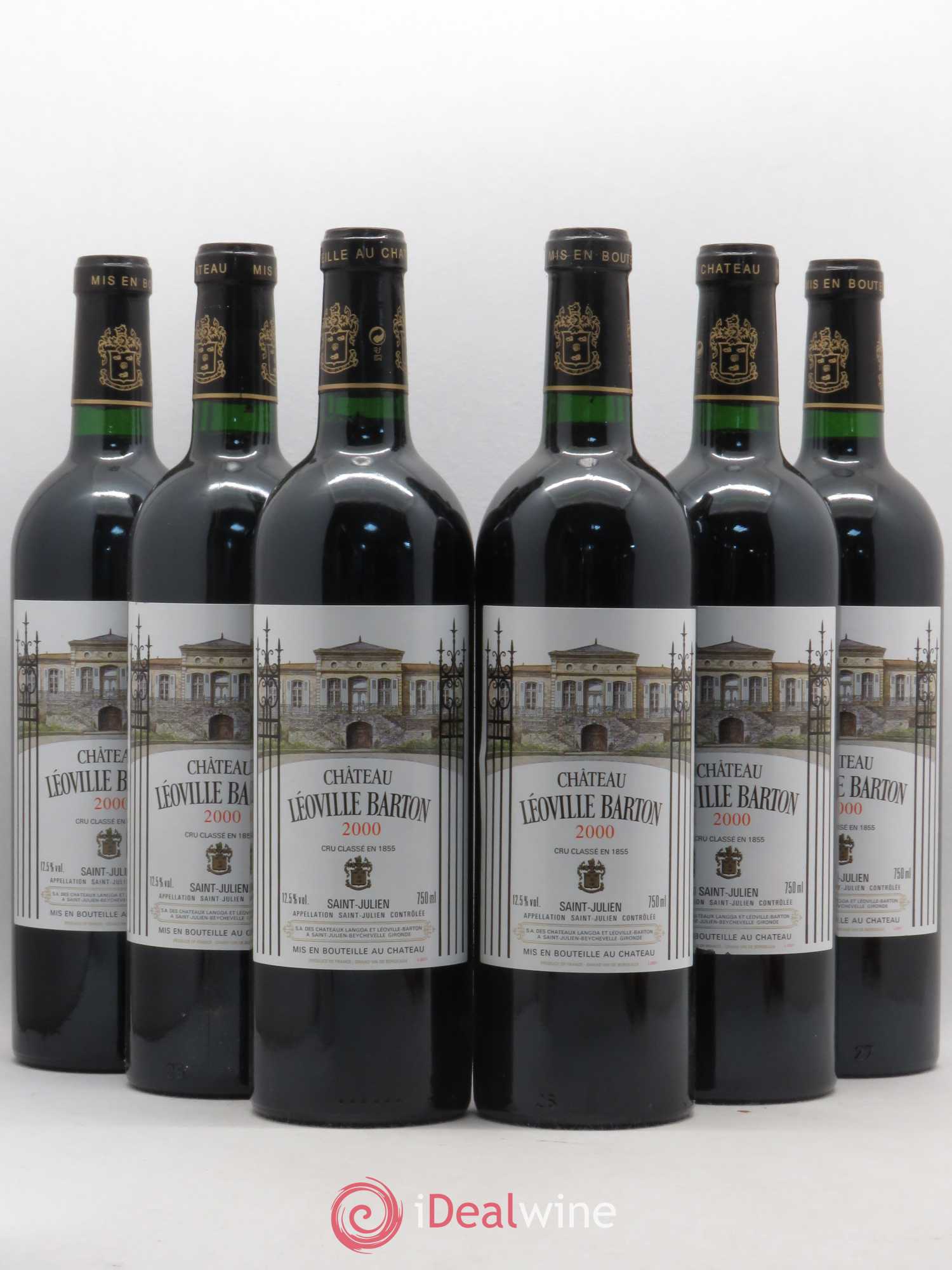 Château Léoville Barton 2ème Grand Cru Classé 2000 - Lot de 6 bouteilles - 0