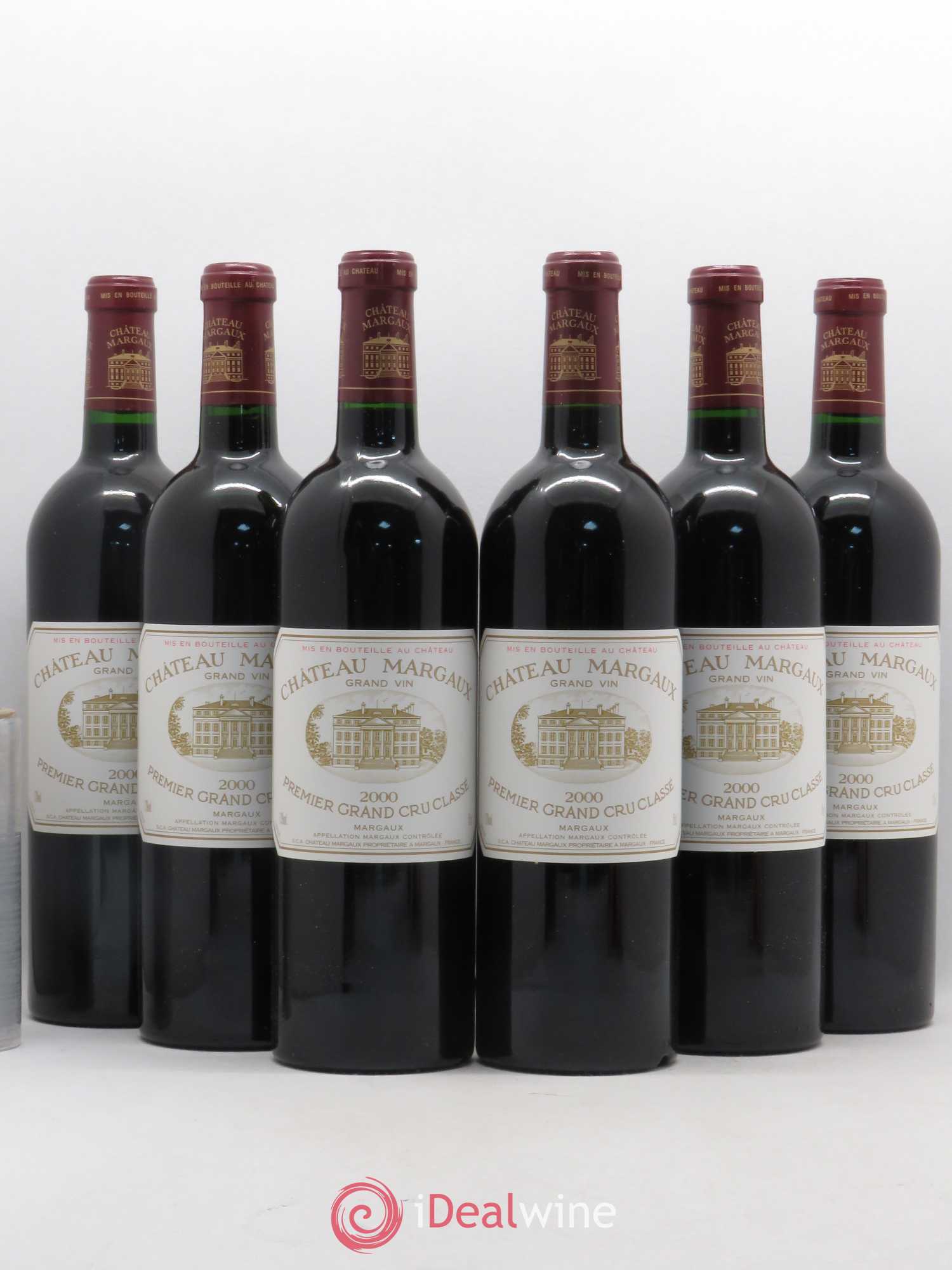 Château Margaux 1er Grand Cru Classé 2000 - Lot de 6 bouteilles - 0