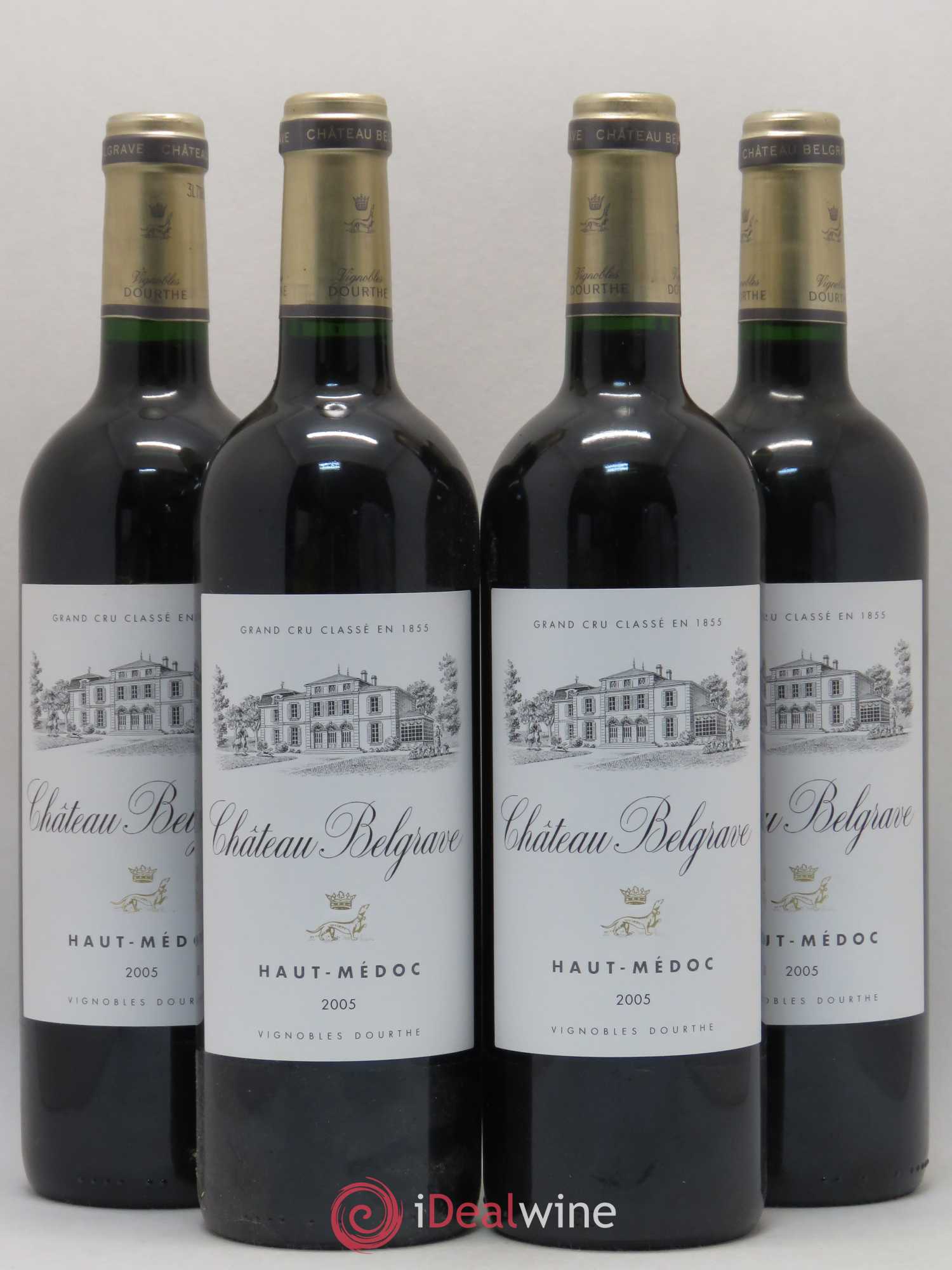 Château Belgrave 5ème Grand Cru Classé 2005 - Lot de 4 bouteilles - 0