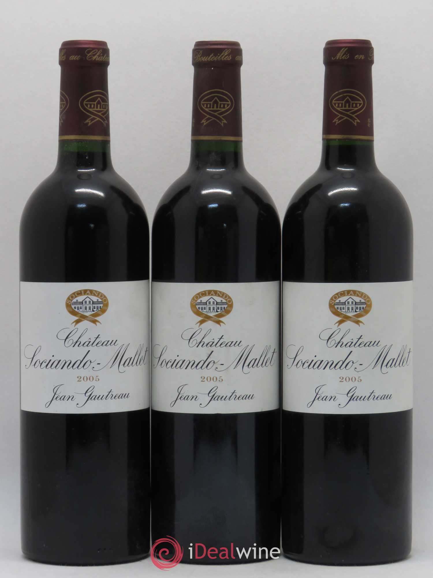 Château Sociando Mallet 2005 - Lot de 6 bouteilles - 1