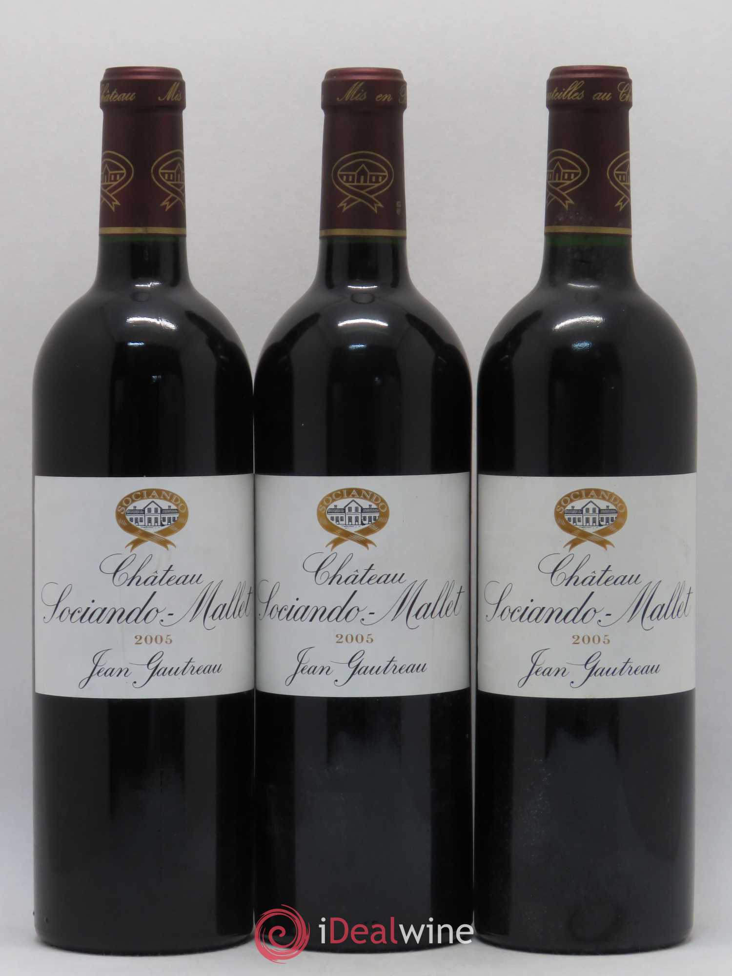 Château Sociando Mallet 2005 - Lot de 6 bouteilles - 2