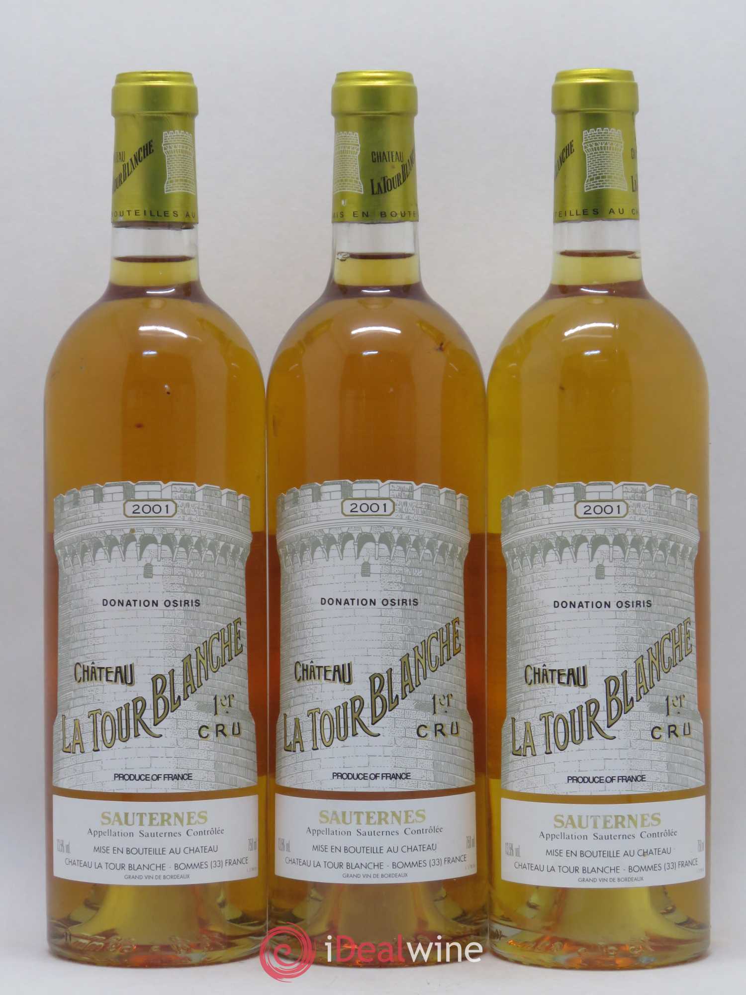 Château la Tour Blanche 1er Grand Cru Classé 2001 - Lotto di 6 bottiglie - 1