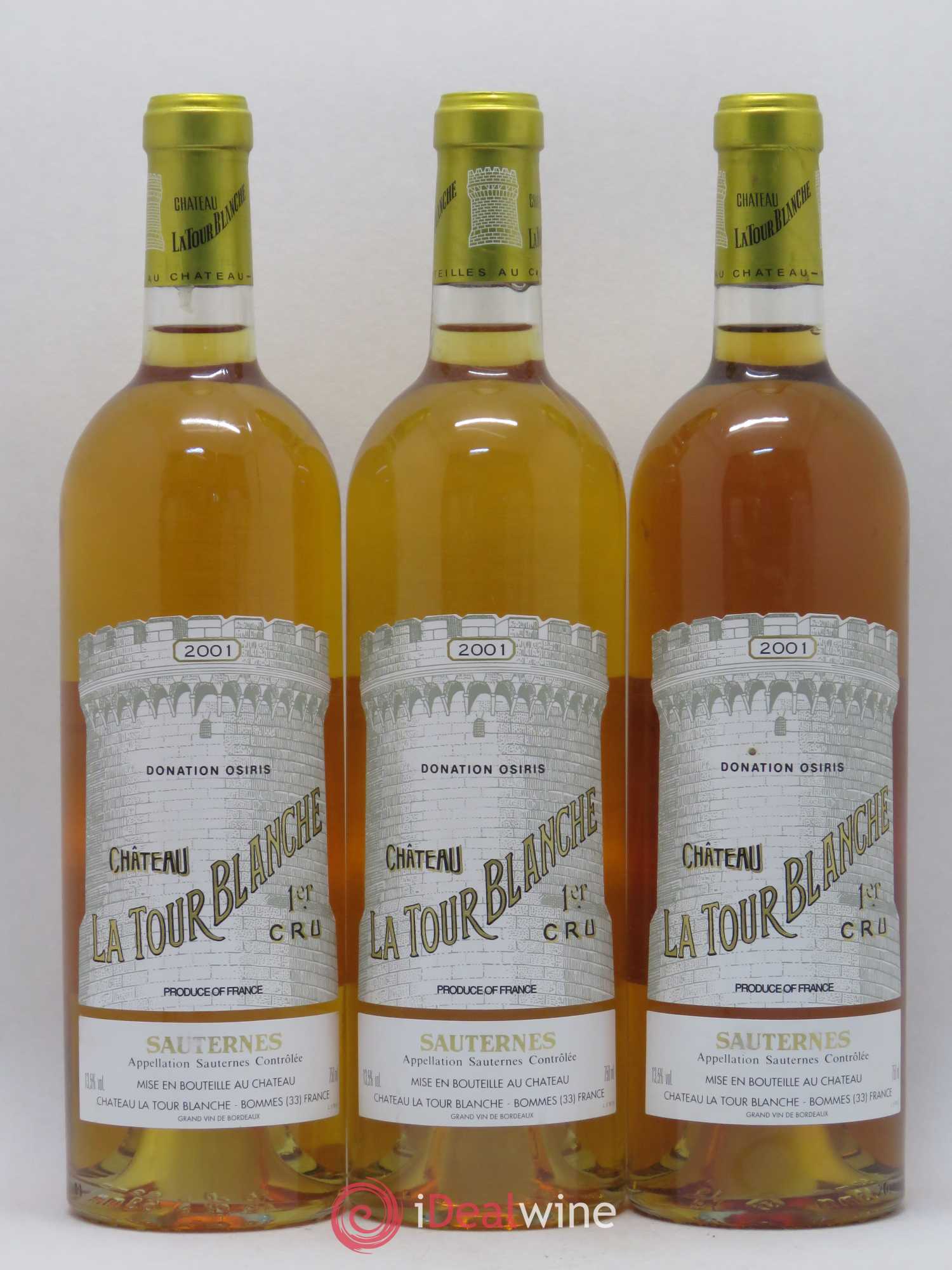 Château la Tour Blanche 1er Grand Cru Classé 2001 - Lotto di 6 bottiglie - 2