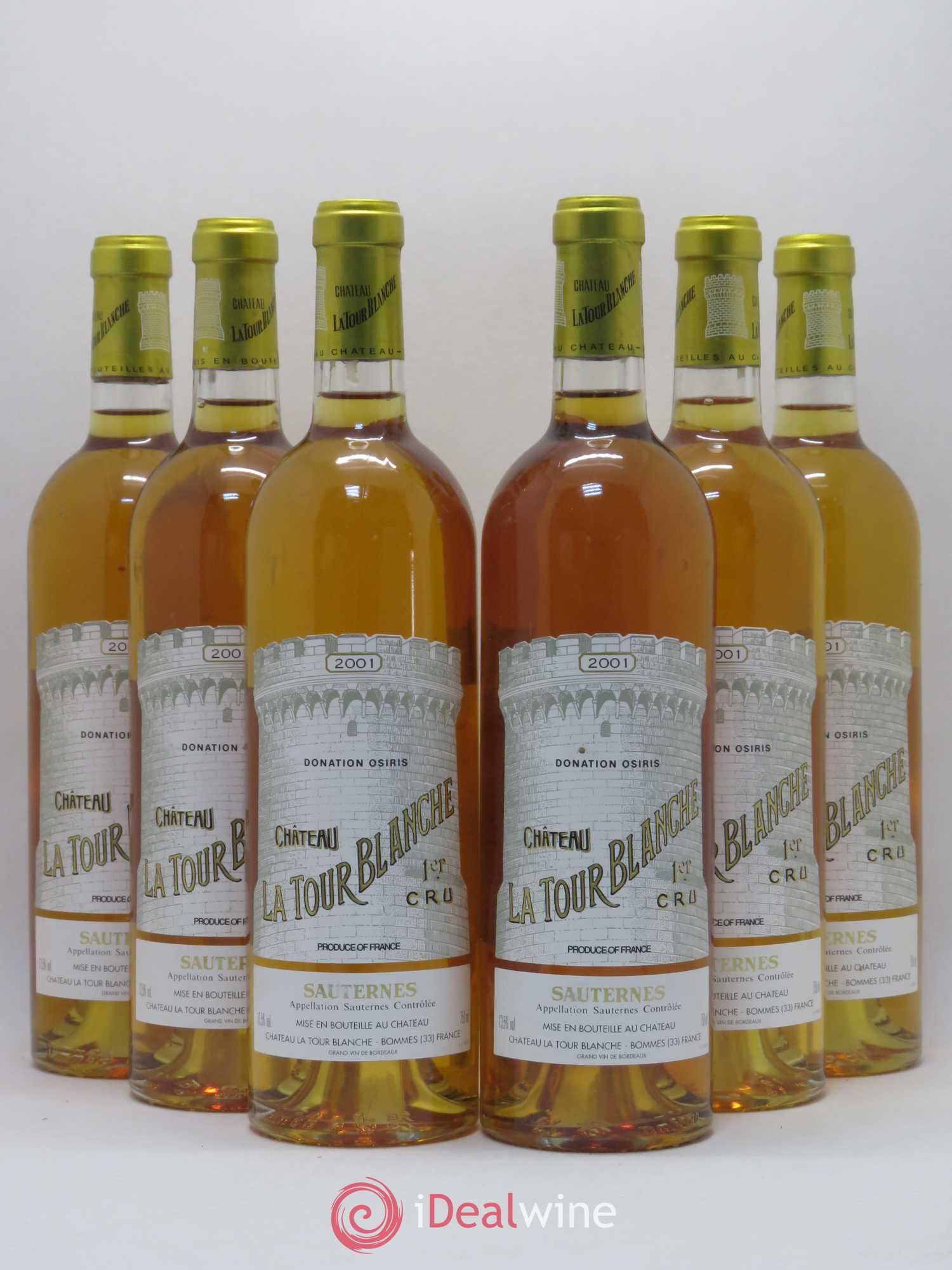 Château la Tour Blanche 1er Grand Cru Classé 2001 - Lotto di 6 bottiglie - 0