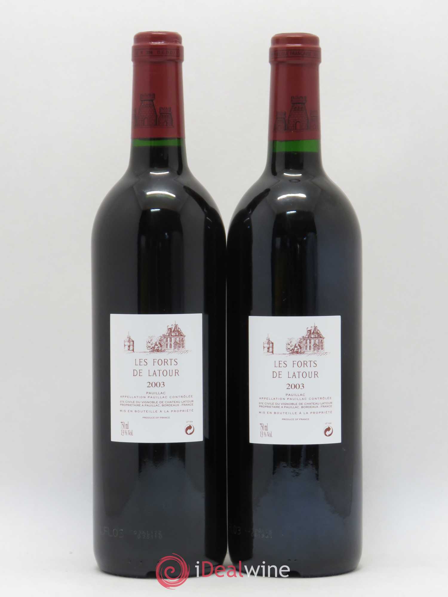 Les Forts de Latour Second Vin 2003 - Lot de 2 bouteilles - 1