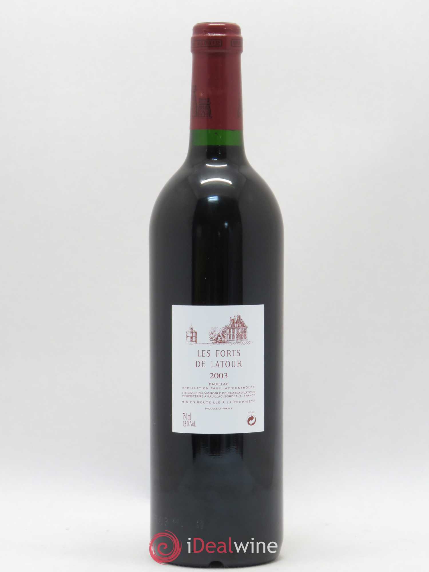 Les Forts de Latour Second Vin 2003 - Lot de 1 bouteille - 1