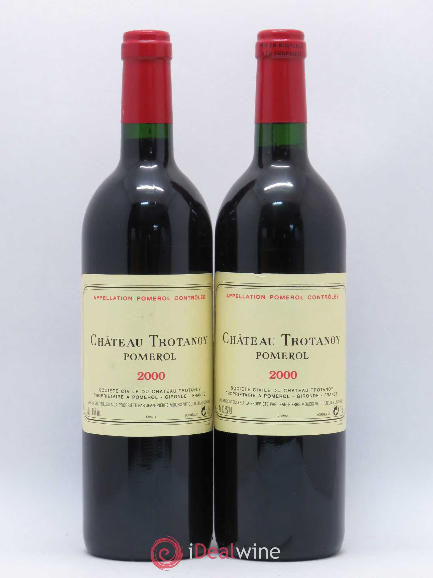 Château Trotanoy 2000 - Lot de 2 bouteilles - 0