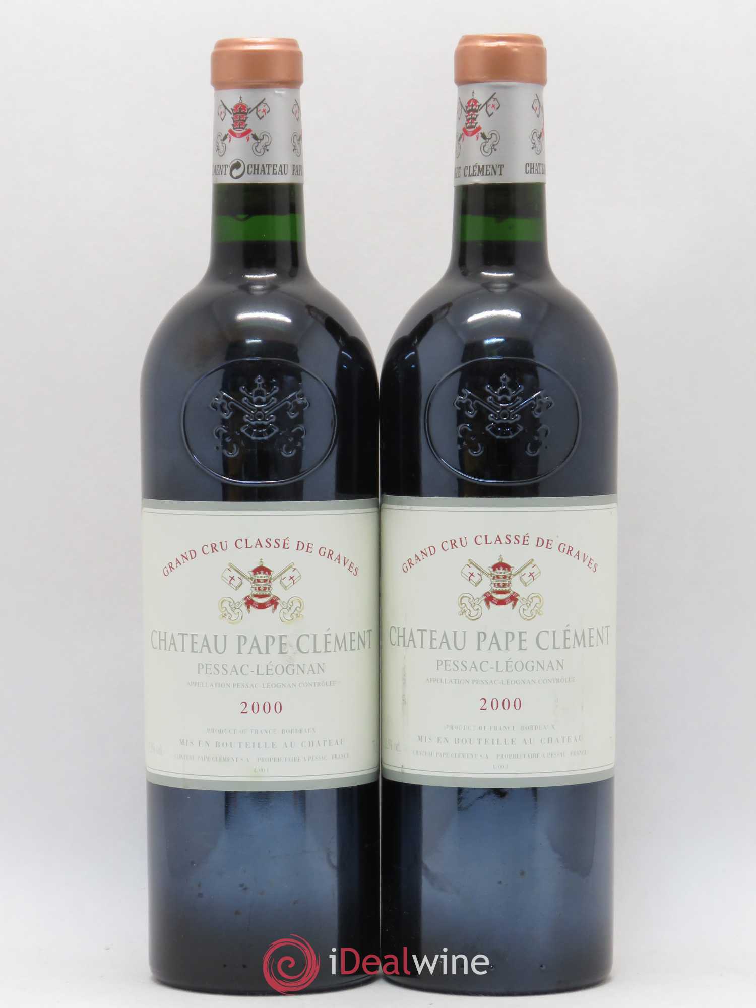 Château Pape Clément Cru Classé de Graves 2000 - Lot de 2 bouteilles - 0