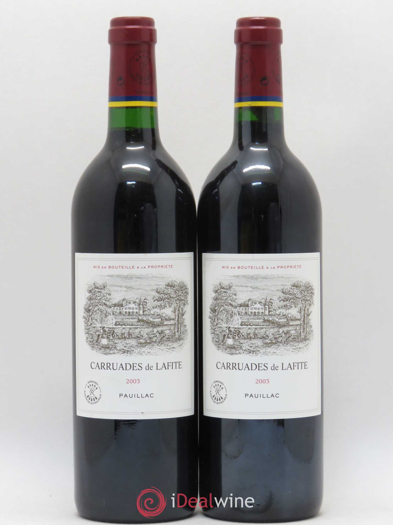 Carruades de Lafite Rothschild Second Vin 2003 - Lot de 2 bouteilles - 0