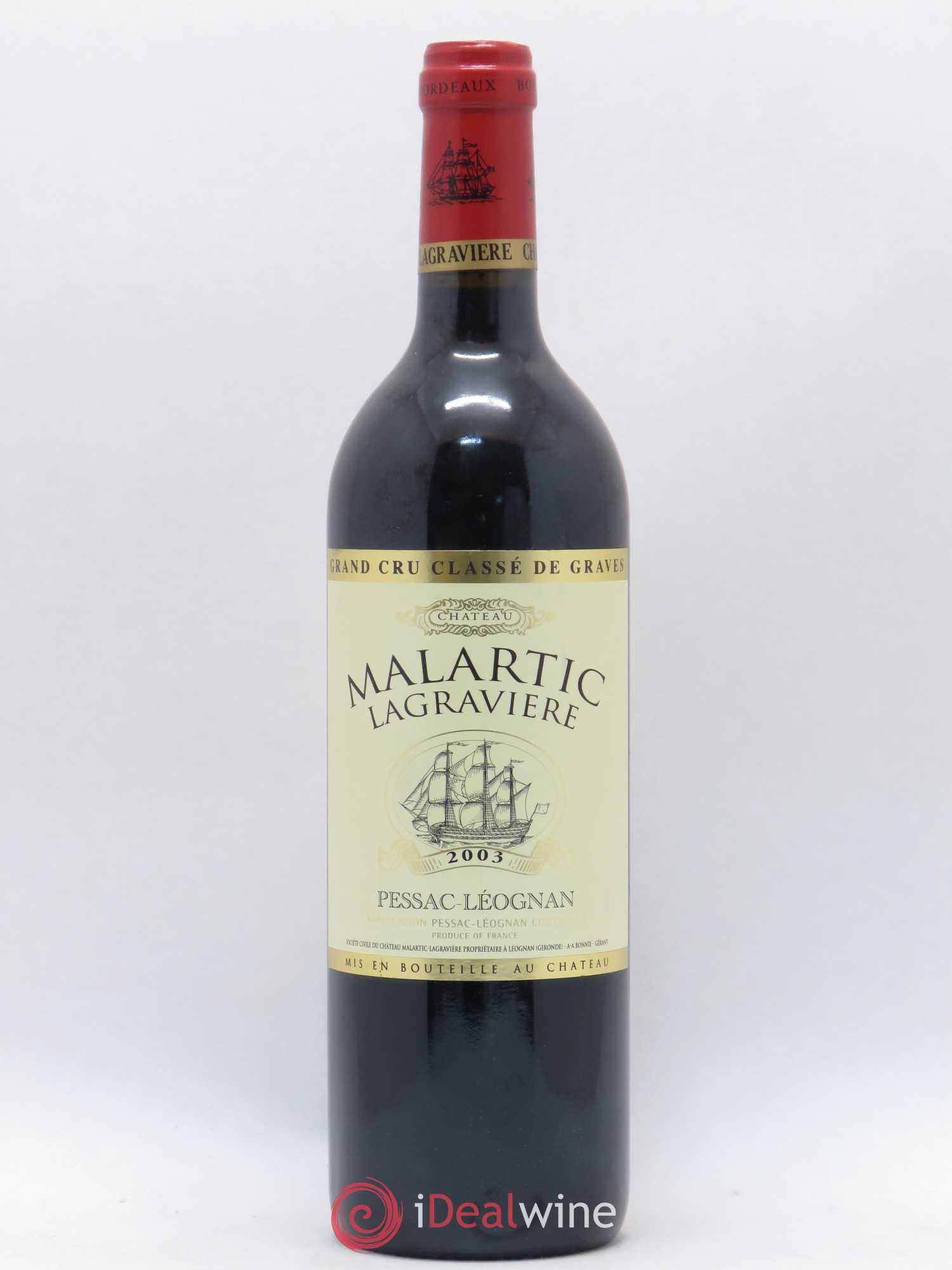 Château Malartic-Lagravière Cru Classé de Graves 2003 - Lot de 1 bouteille - 0