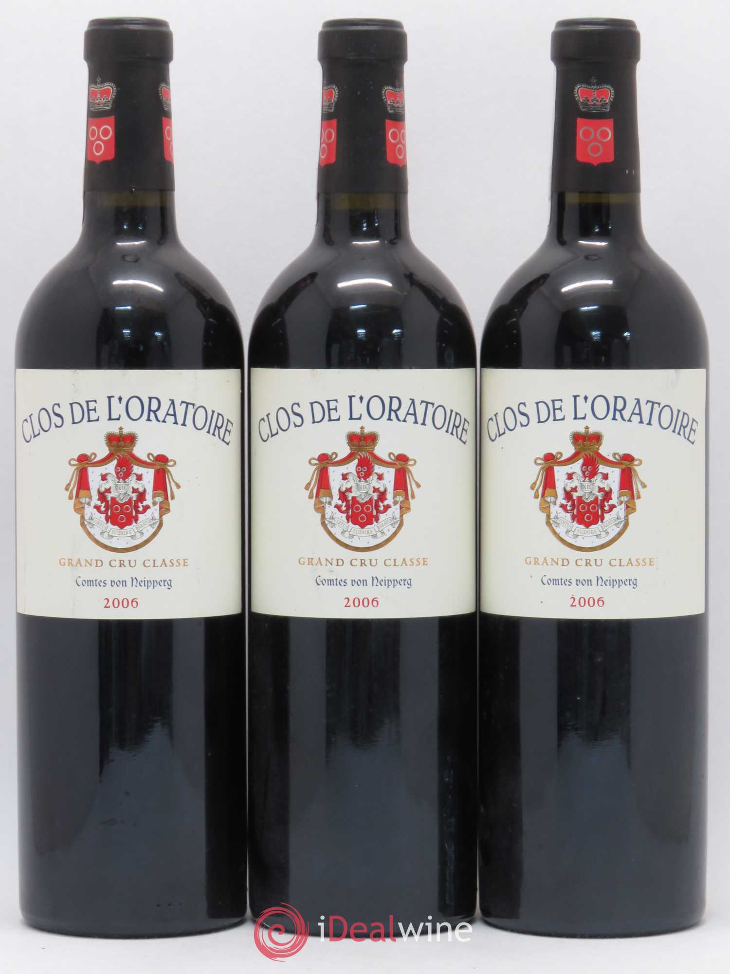 Clos de l'Oratoire Grand Cru Classé 2006 - Lot de 3 bouteilles - 0