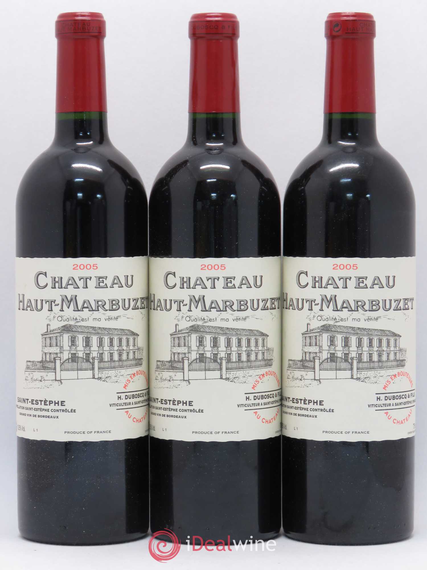 Château Haut Marbuzet 2005 - Lot de 6 bouteilles - 1