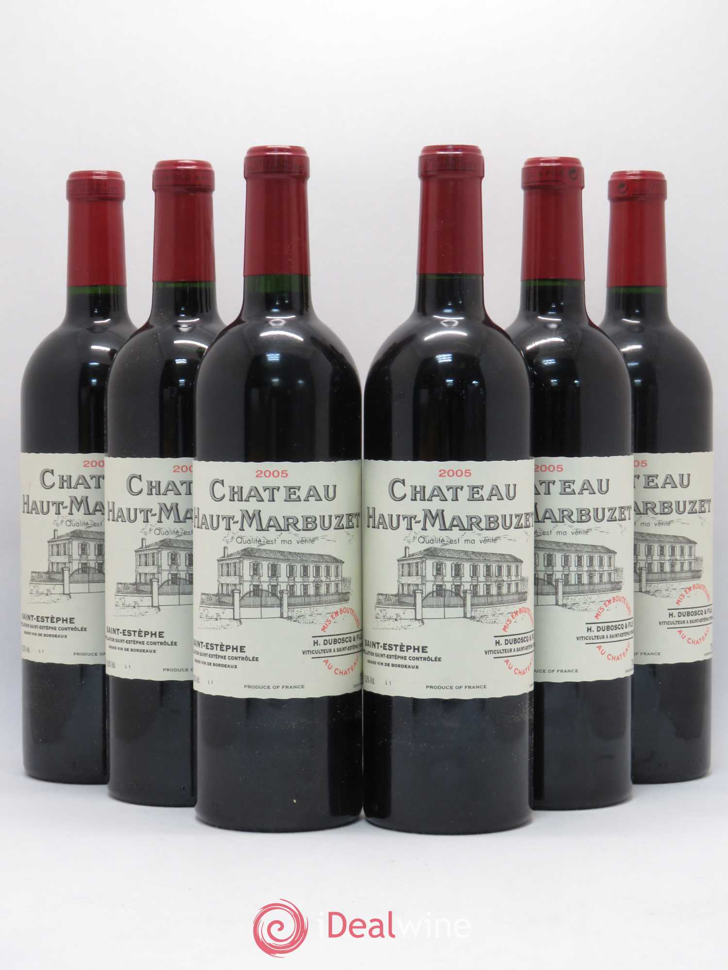 Château Haut Marbuzet 2005 - Lot de 6 bouteilles - 0