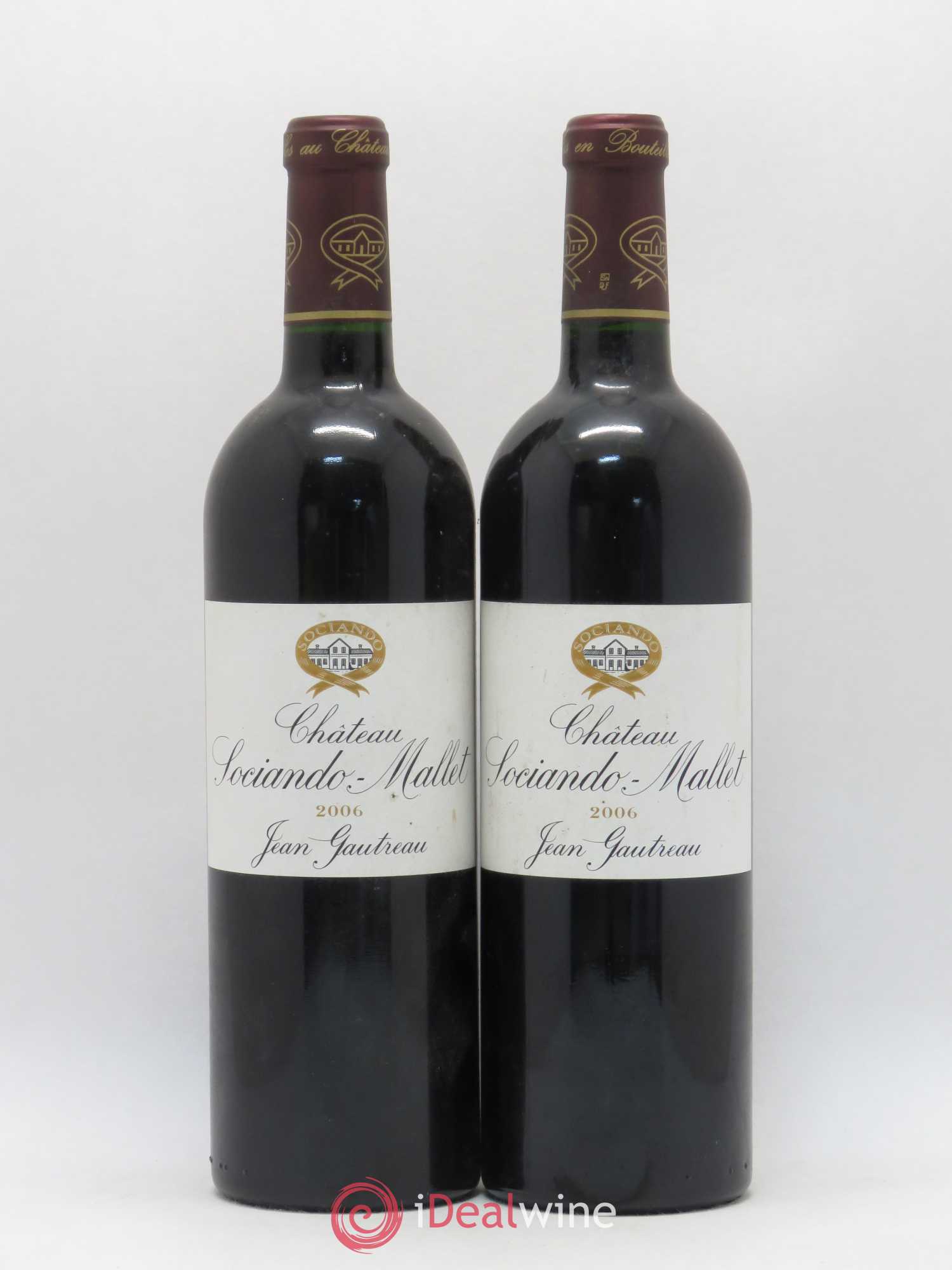 Château Sociando Mallet 2006 - Lot de 2 bouteilles - 0