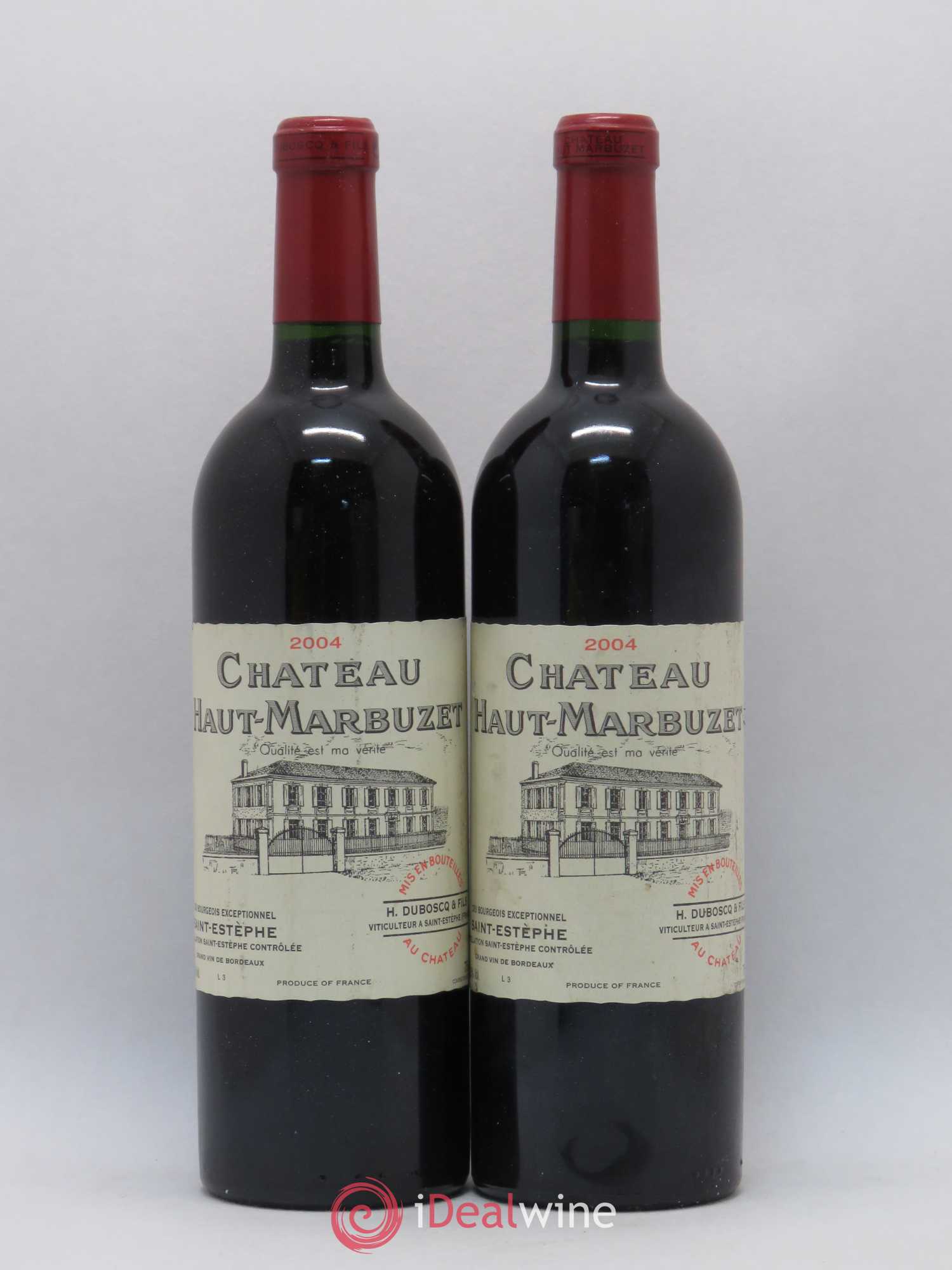 Château Haut Marbuzet 2004 - Lot de 2 bouteilles - 0