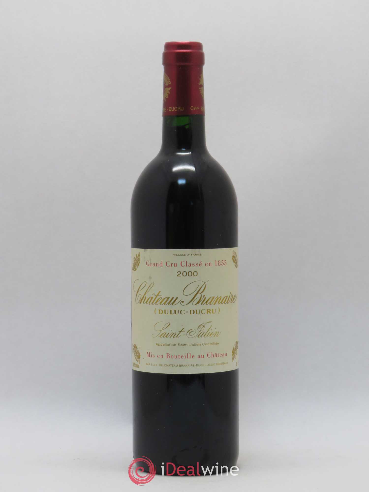 Château Branaire Ducru 4ème Grand Cru Classé 2000 - Lot de 1 bouteille - 0