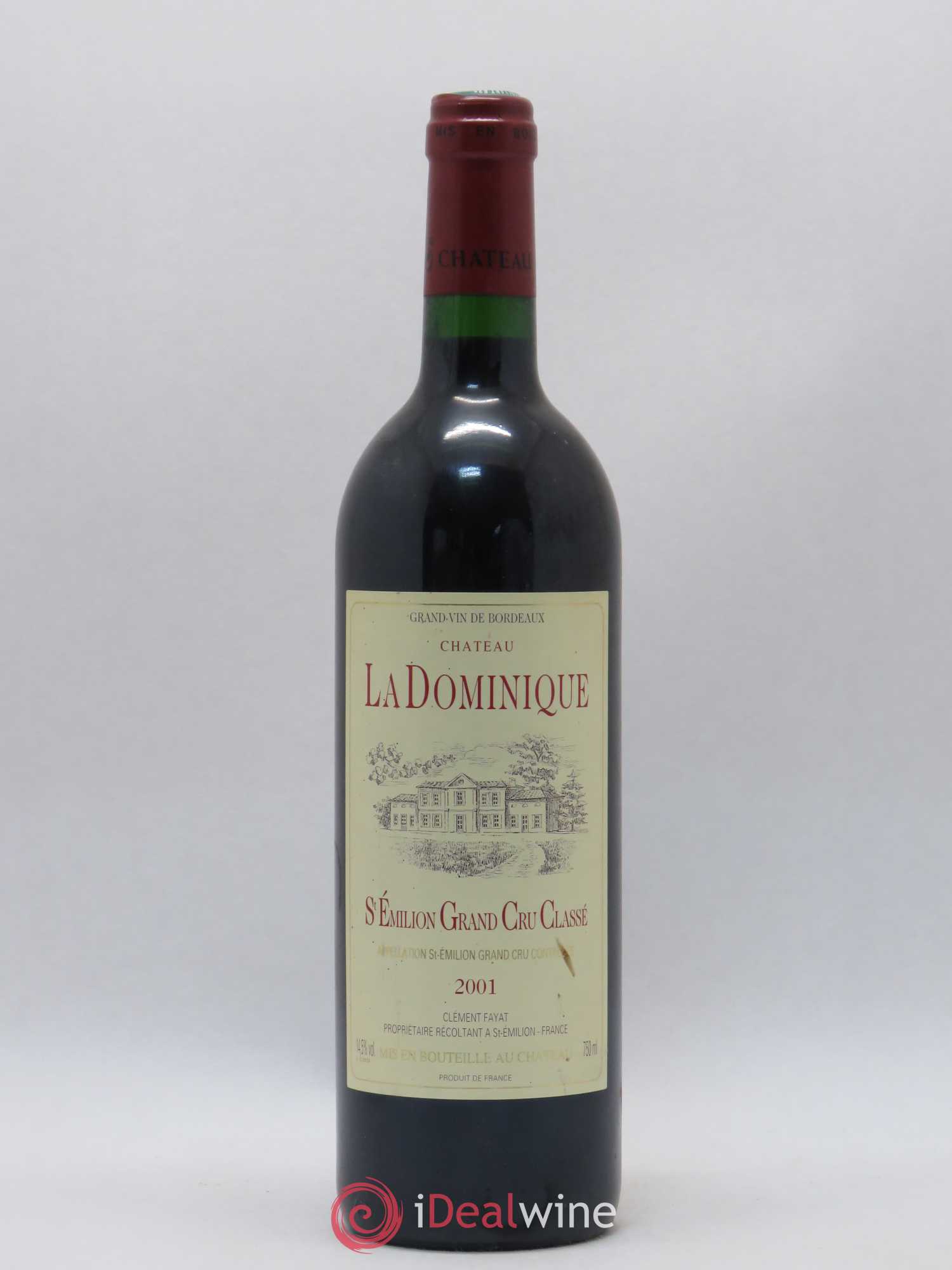 Château la Dominique Grand Cru Classé 2001 - Lot de 1 bouteille - 0