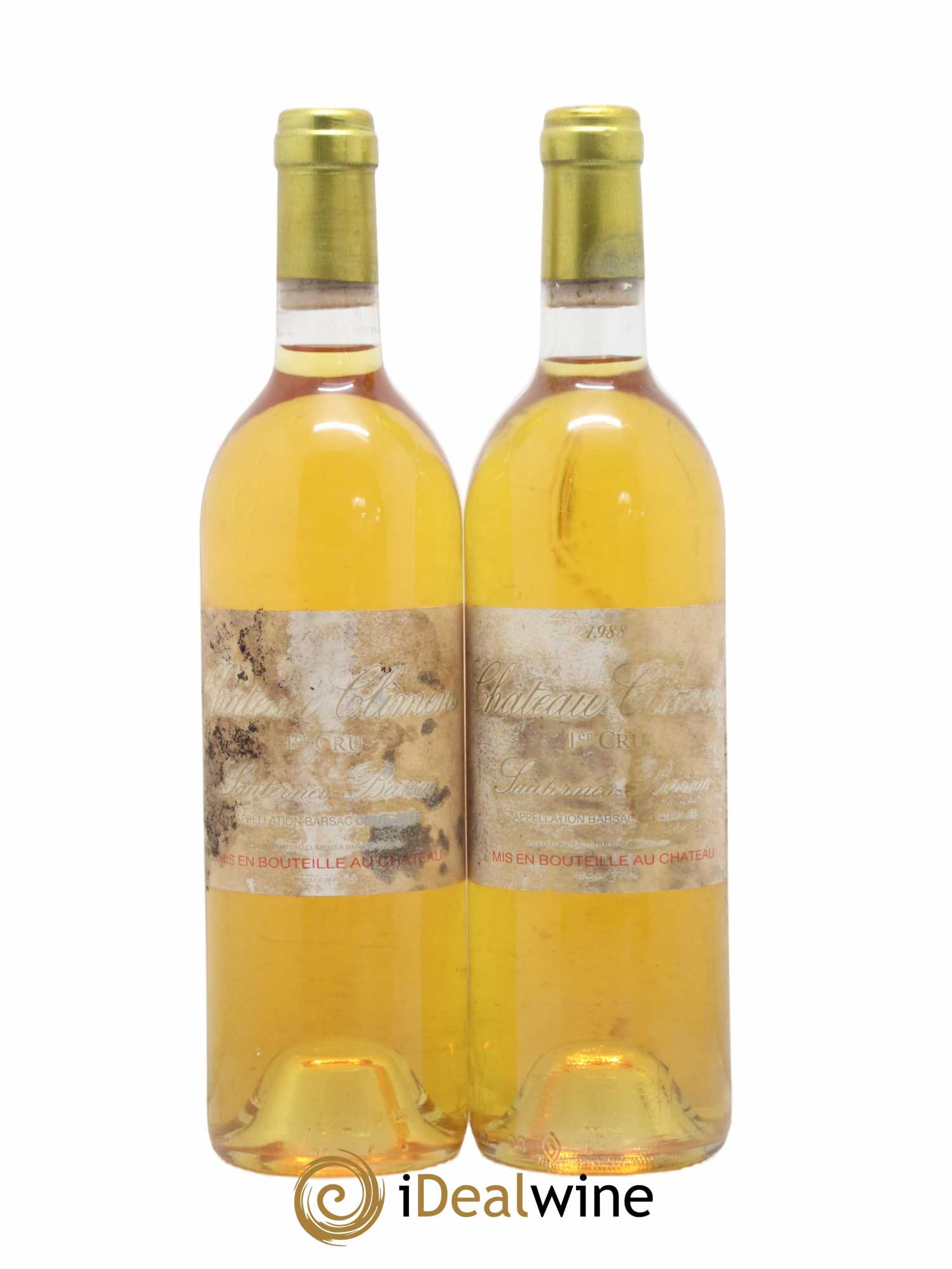 Château Climens 1er Grand Cru Classé 1988 - Lotto di 2 bottiglie - 0