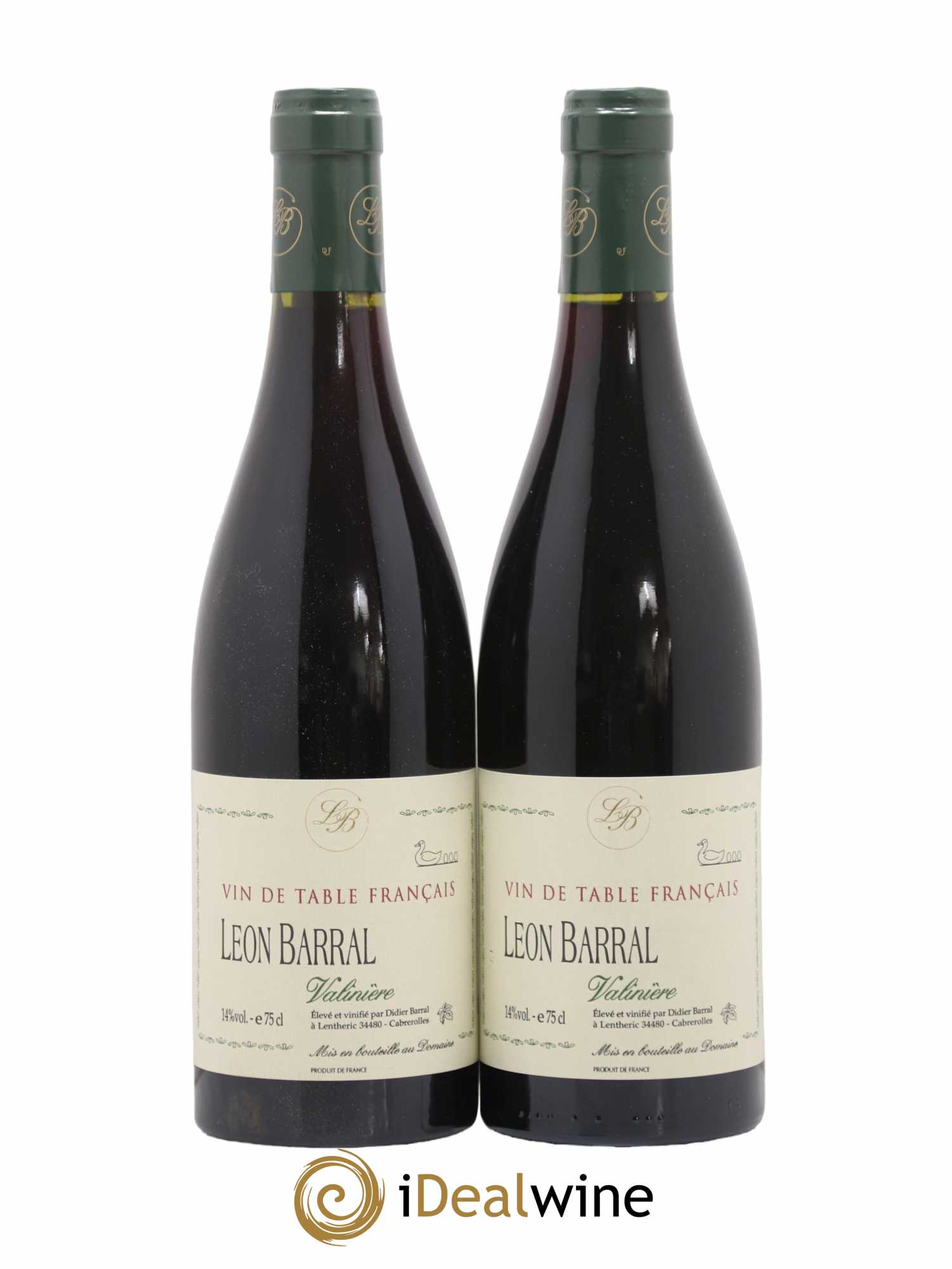 Vin de France Valinière Domaine Léon Barral 2000 - Lot de 2 bouteilles - 0
