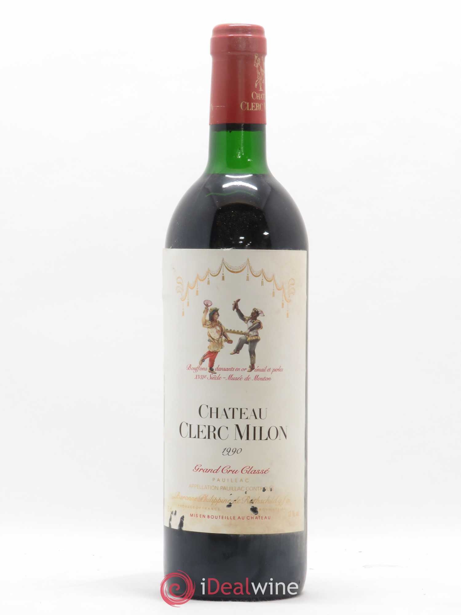 Château Clerc Milon 5ème Grand Cru Classé 1990 - Lot de 1 bouteille - 0