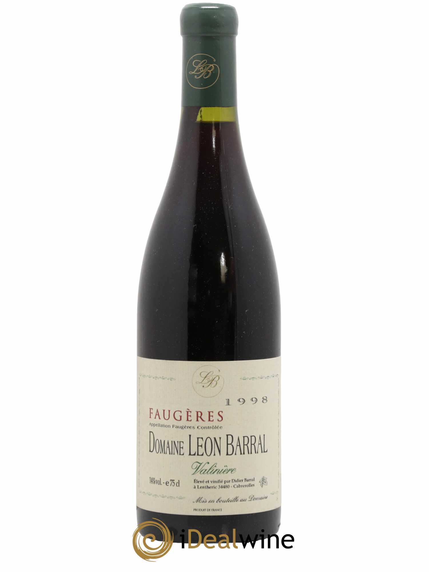 Faugères Valinière Domaine Léon Barral 1998 - Lot de 1 bouteille - 0