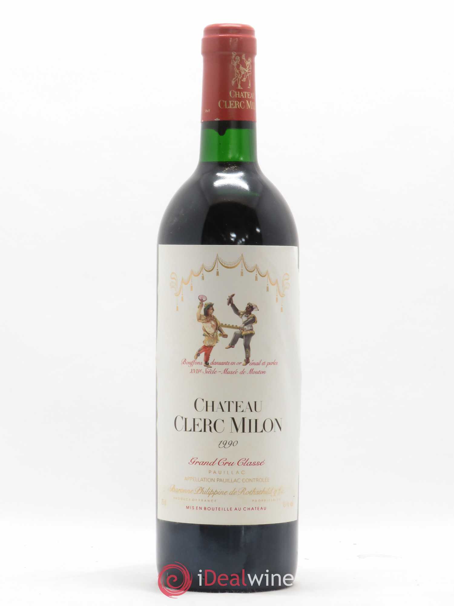 Château Clerc Milon 5ème Grand Cru Classé 1990 - Lot de 1 bouteille - 0