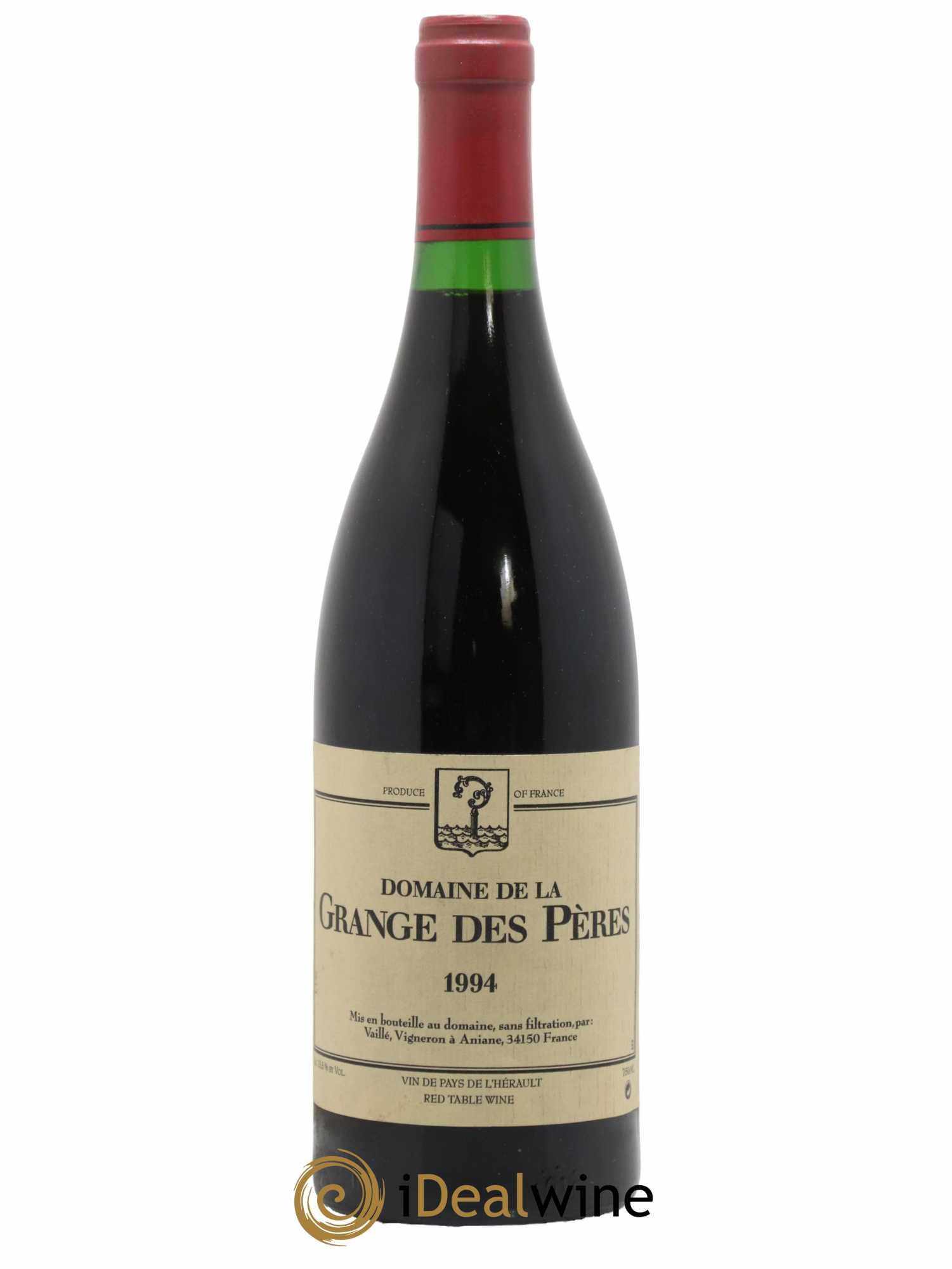 Pays d'Hérault Grange des Pères Laurent Vaillé 1994 - Lot de 1 bouteille - 0
