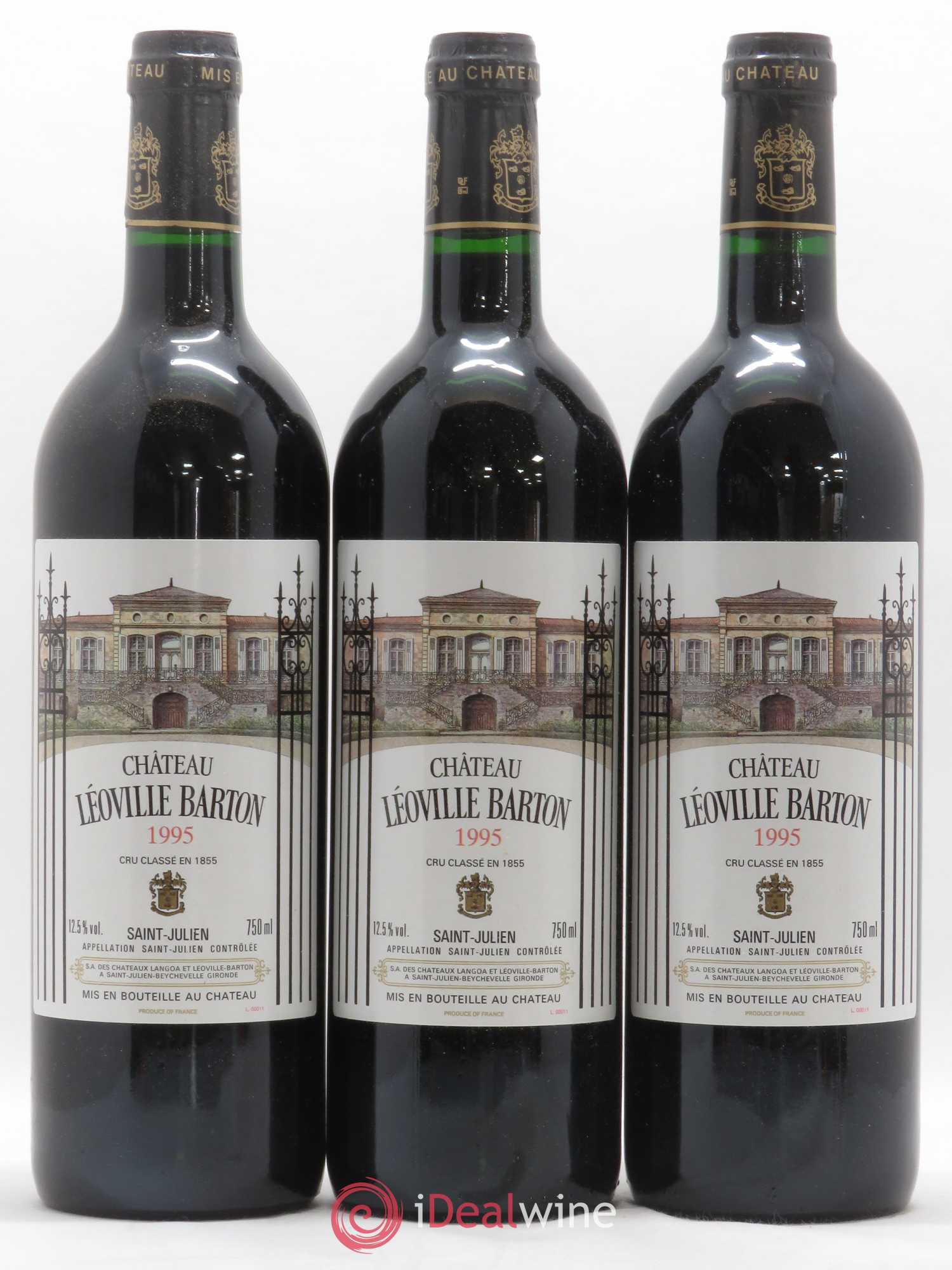 Château Léoville Barton 2ème Grand Cru Classé 1995 - Lot de 12 bouteilles - 1