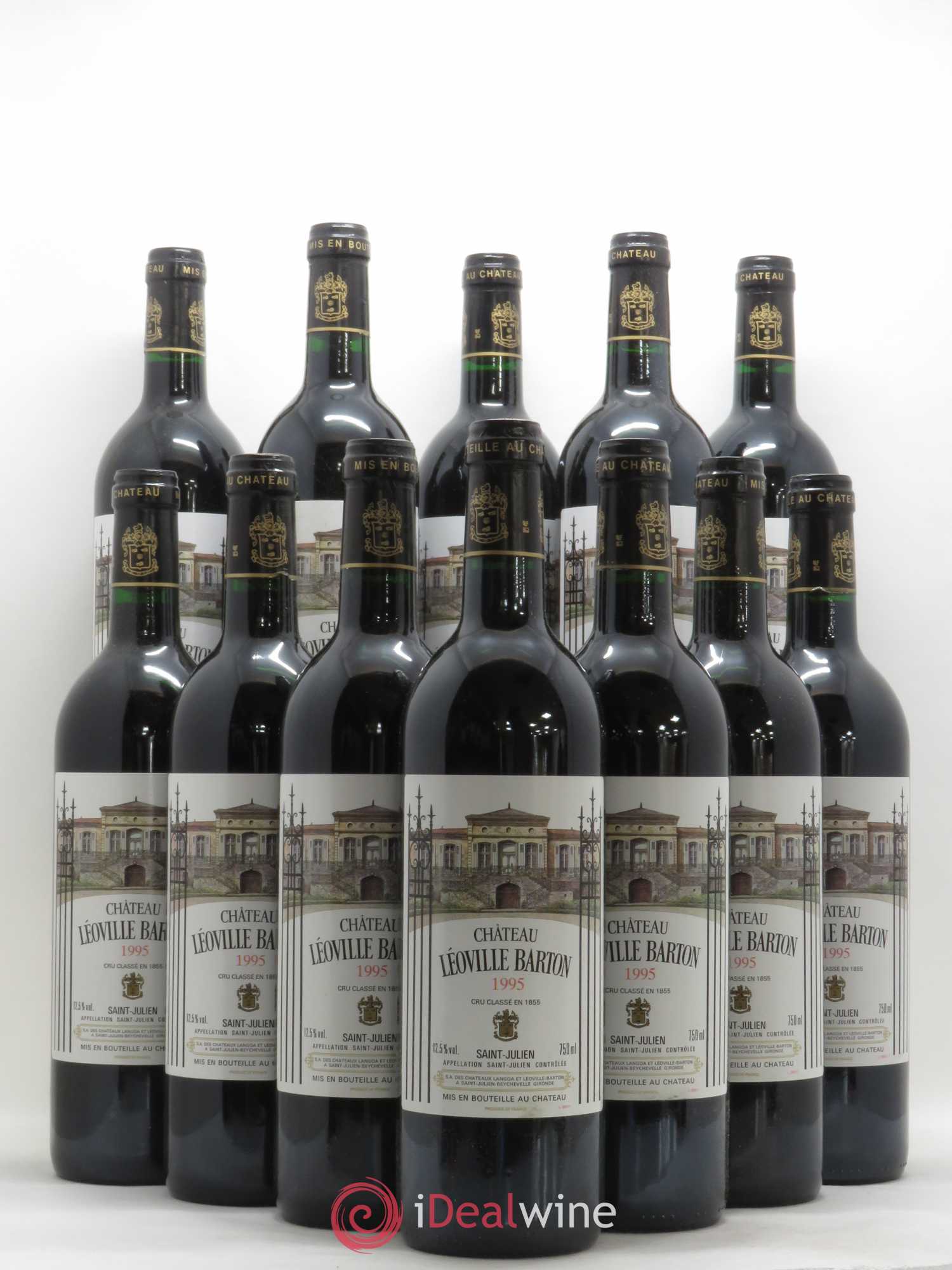 Château Léoville Barton 2ème Grand Cru Classé 1995 - Lot de 12 bouteilles - 0