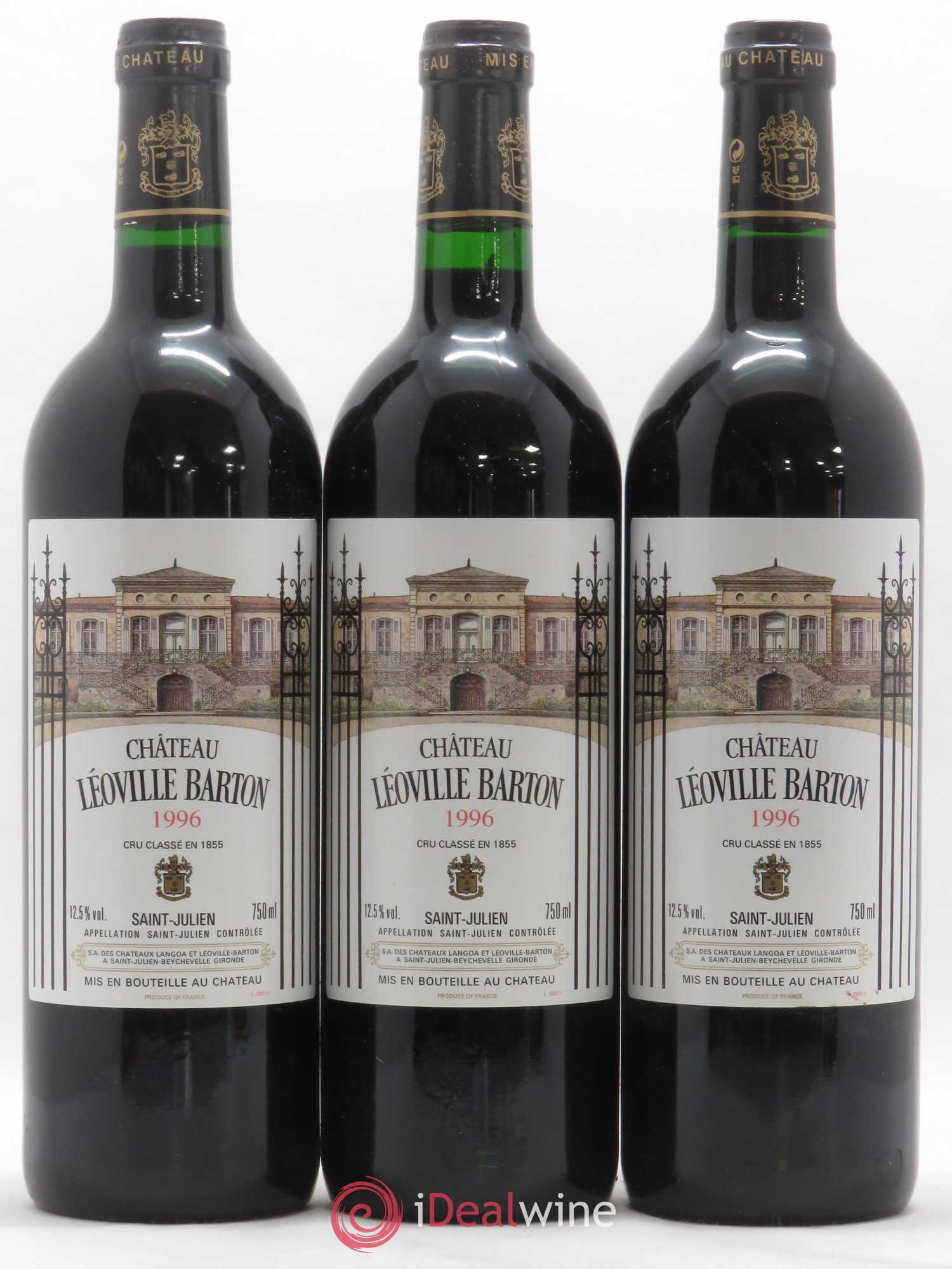 Château Léoville Barton 2ème Grand Cru Classé 1996 - Lot de 12 bouteilles - 2