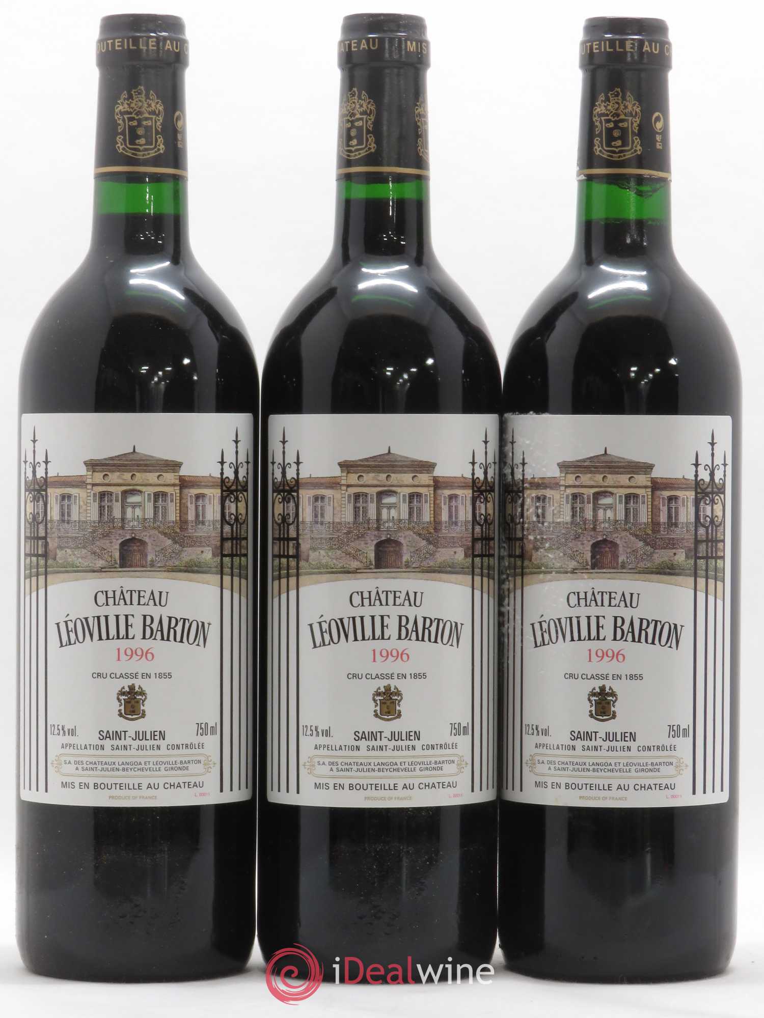 Château Léoville Barton 2ème Grand Cru Classé 1996 - Lot de 12 bouteilles - 4