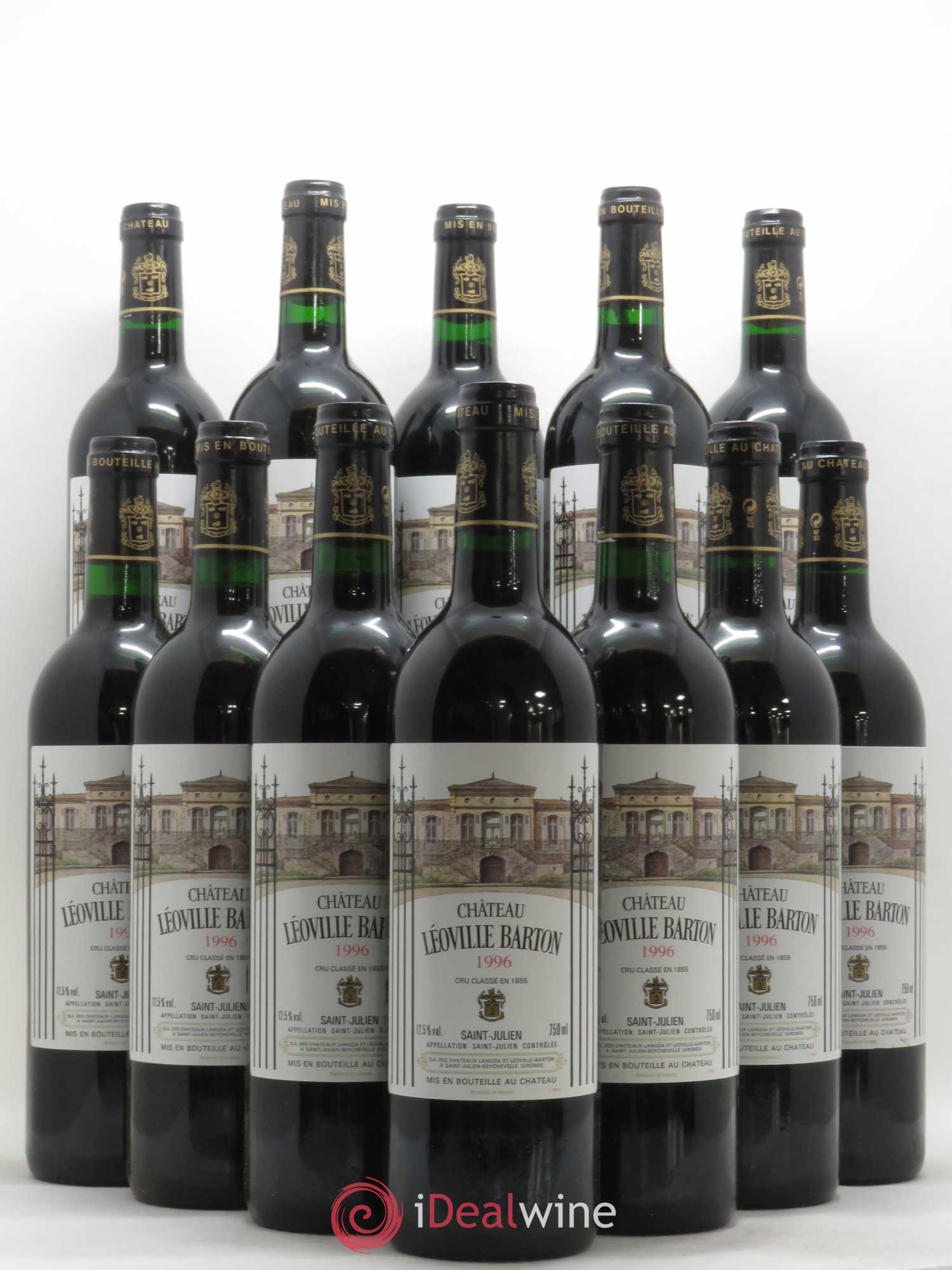 Château Léoville Barton 2ème Grand Cru Classé 1996 - Lot de 12 bouteilles - 0