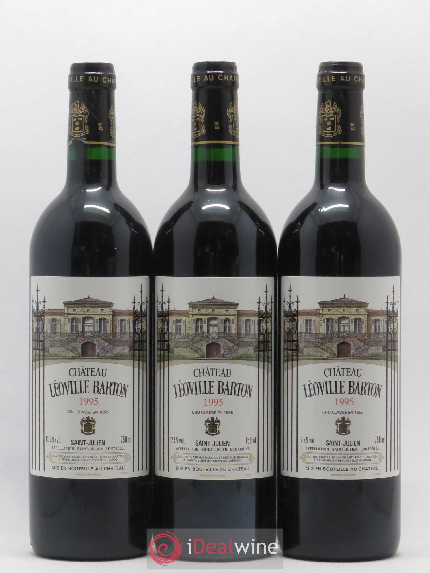 Château Léoville Barton 2ème Grand Cru Classé 1995 - Lot de 12 bouteilles - 1