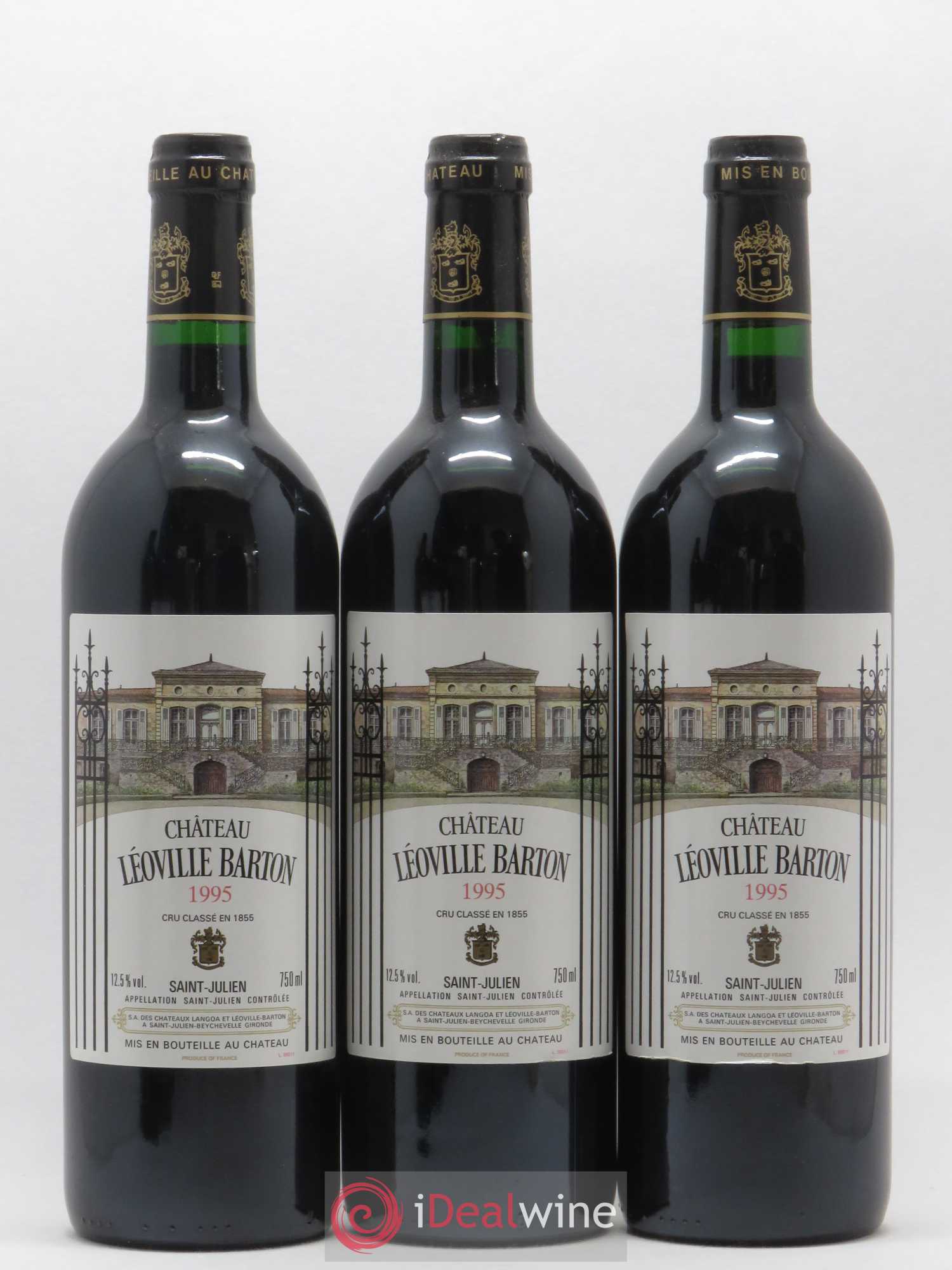 Château Léoville Barton 2ème Grand Cru Classé 1995 - Lot de 12 bouteilles - 4