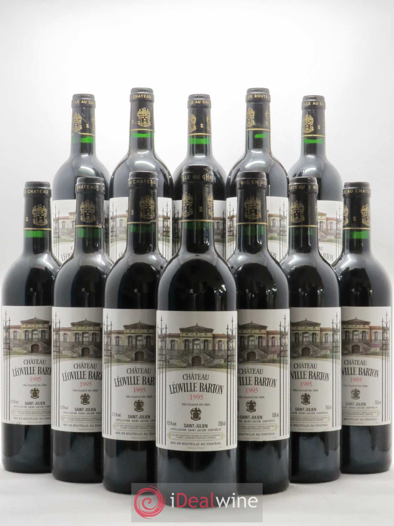 Château Léoville Barton 2ème Grand Cru Classé 1995 - Lot de 12 bouteilles - 0