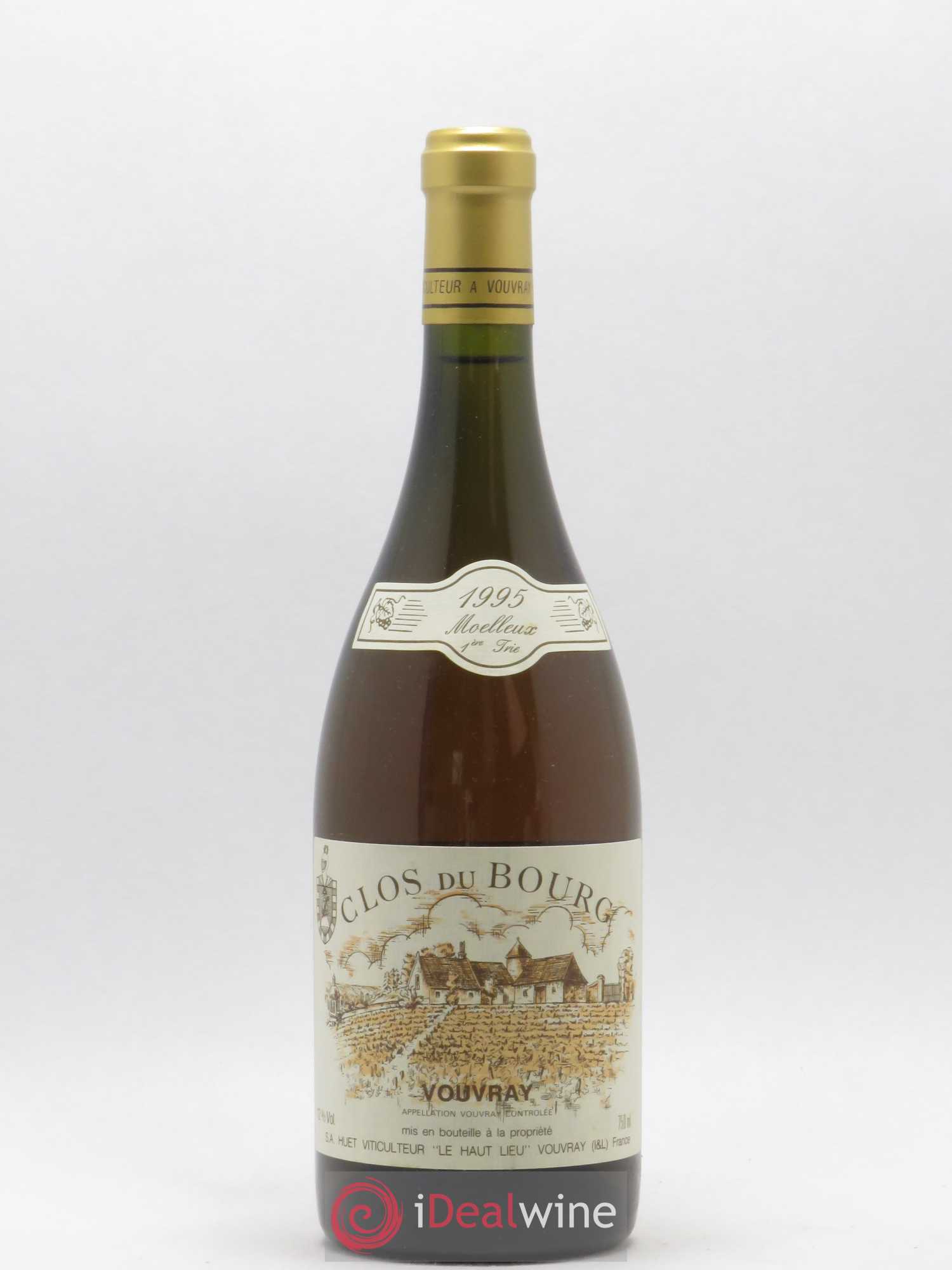 Vouvray Clos du Bourg Moelleux 1ère trie Domaine Huet 1995 - Posten von 1 Flasche - 0